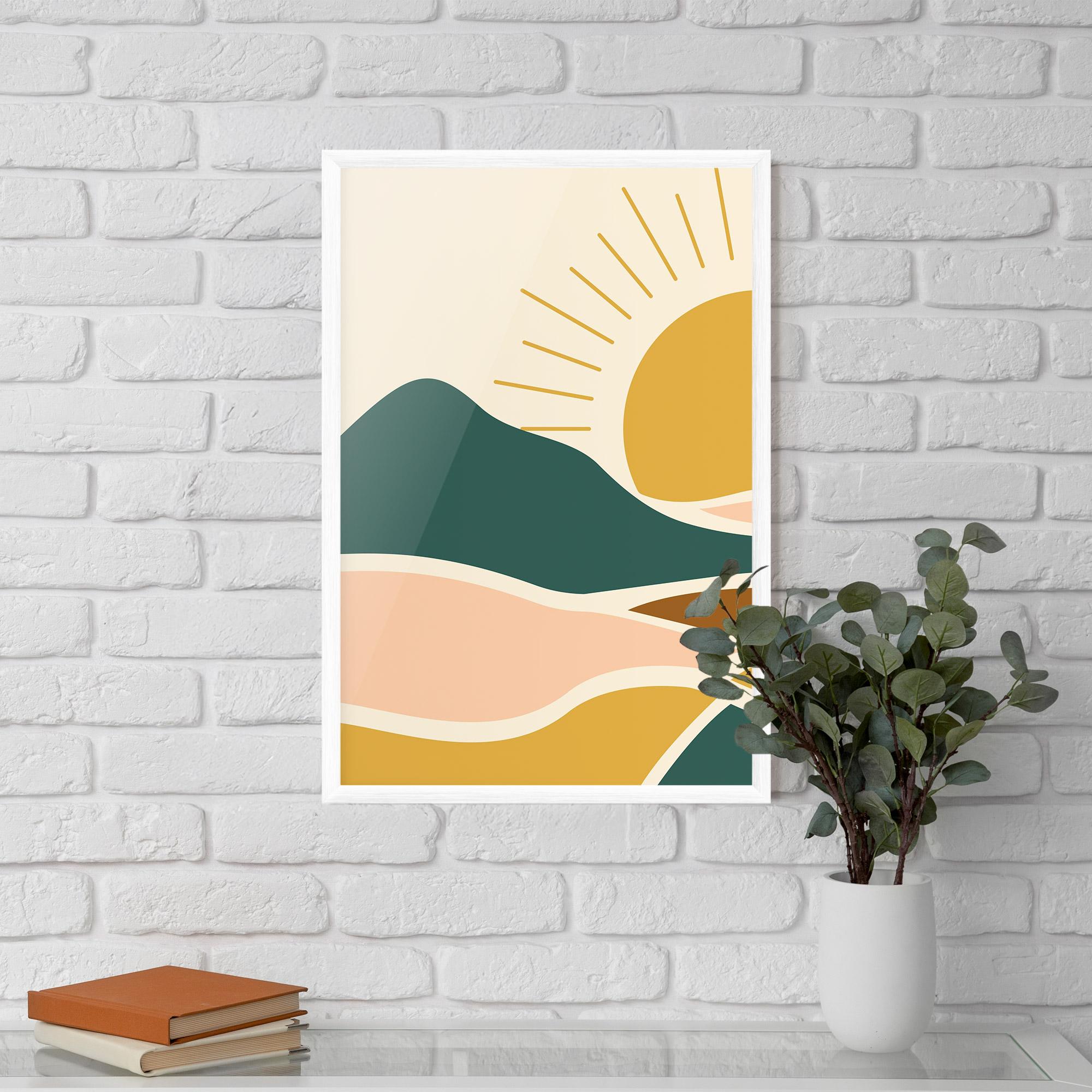 Gerahmte Poster Sunset Connection 01 mockup 5