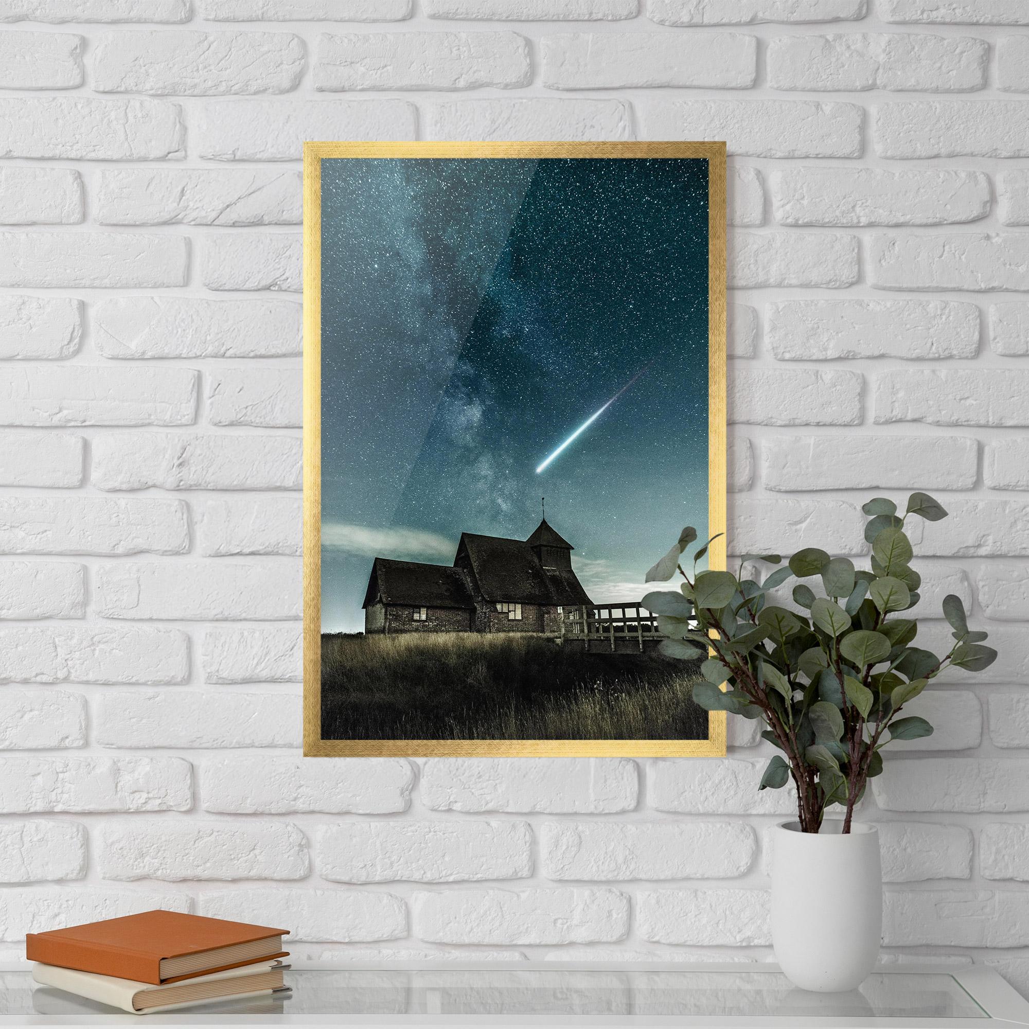 Gerahmte Poster Falling Star mockup 5
