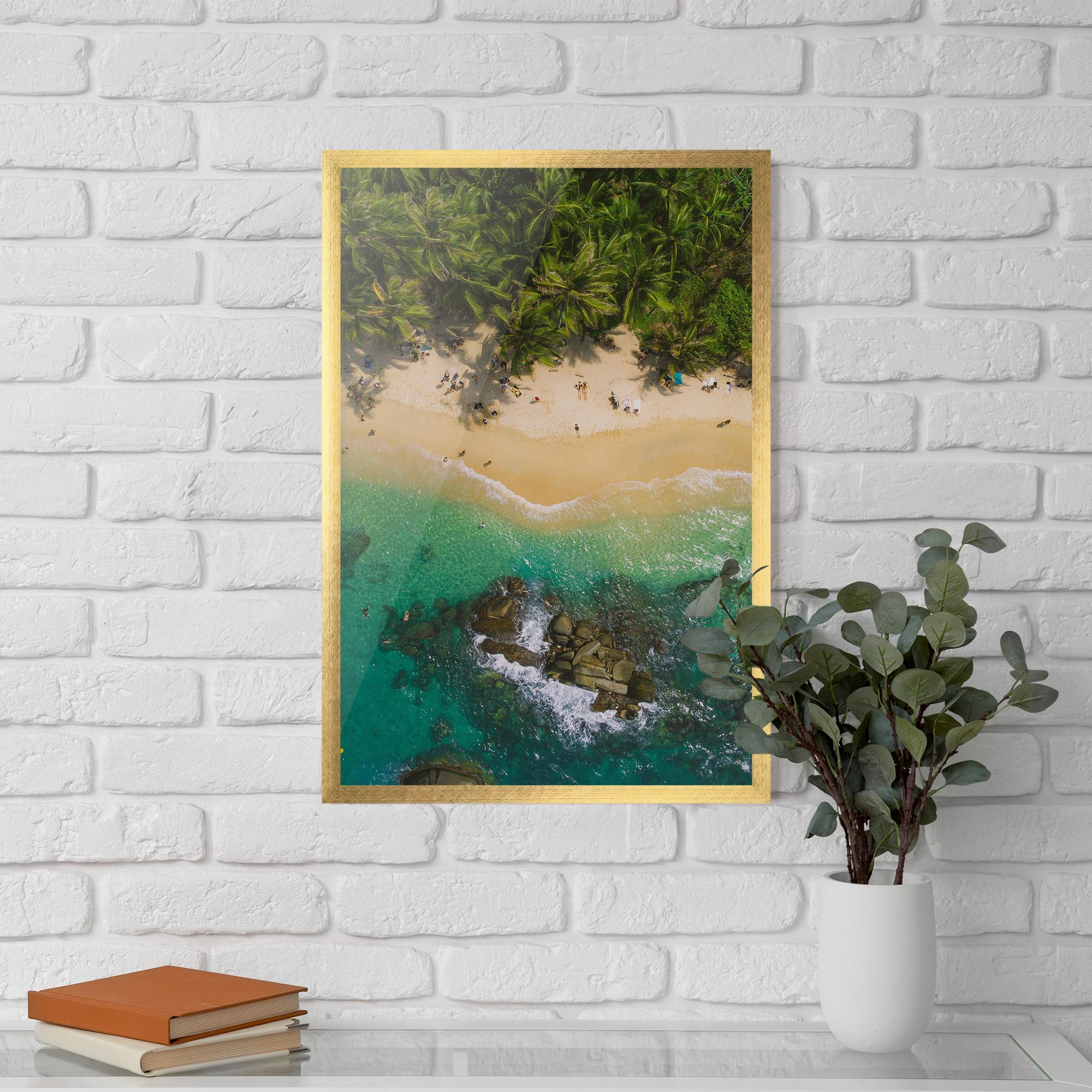 Gerahmte Poster Jungle Beach mockup 5