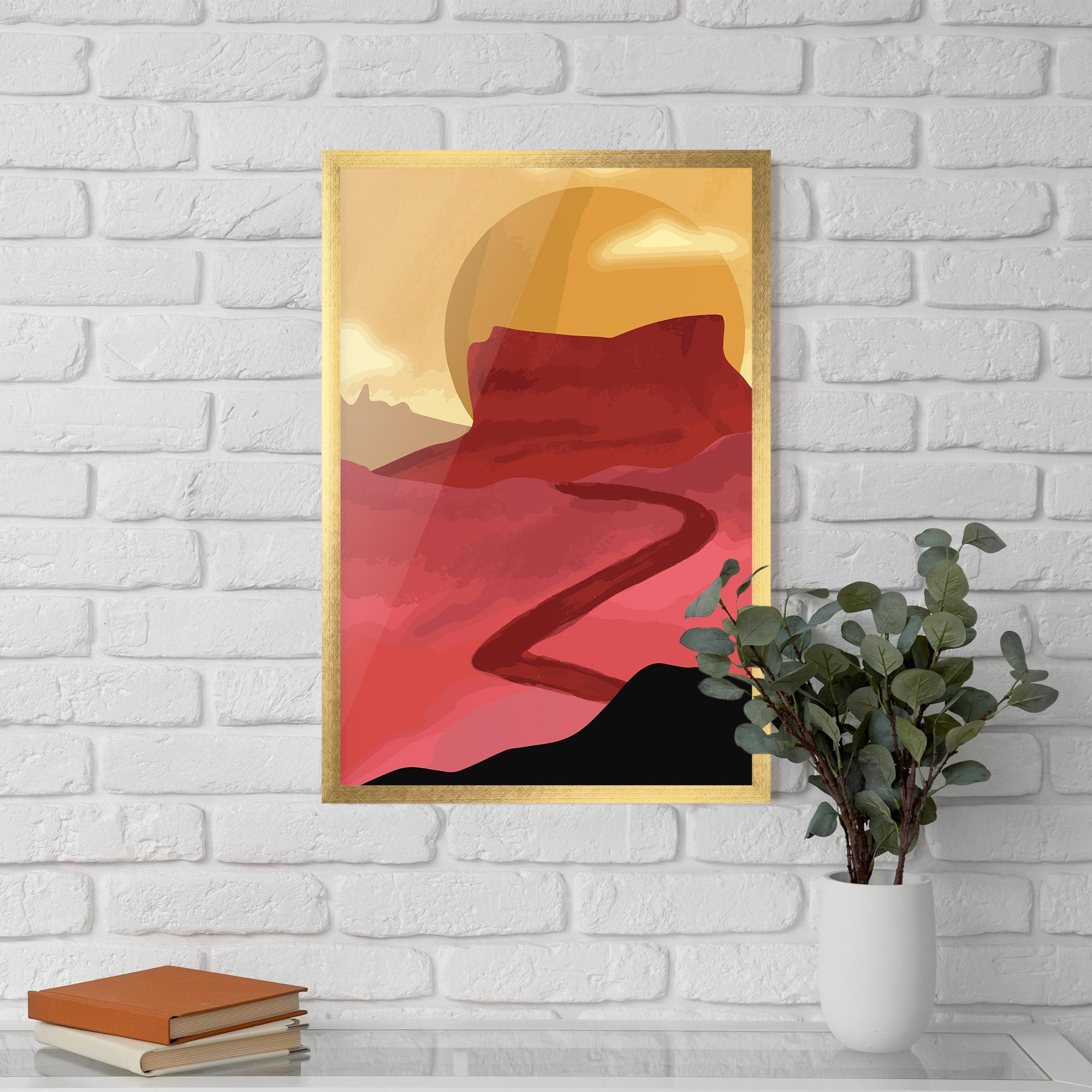 Gerahmte Poster Mars Dune mockup 5