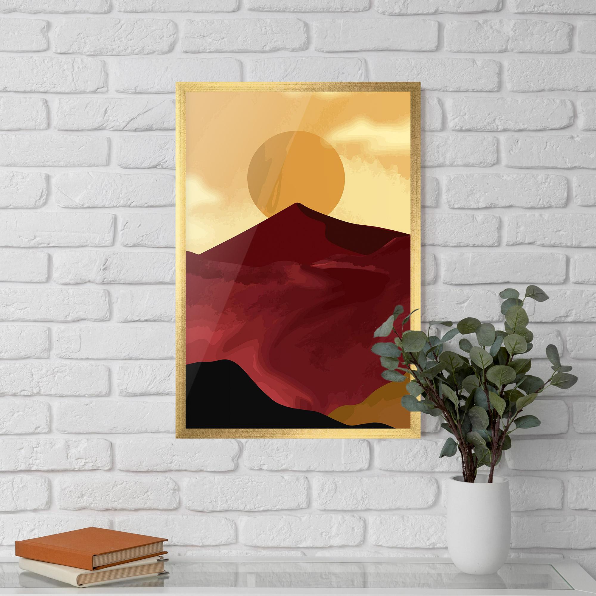 Gerahmte Poster Mars Dune1 mockup 5