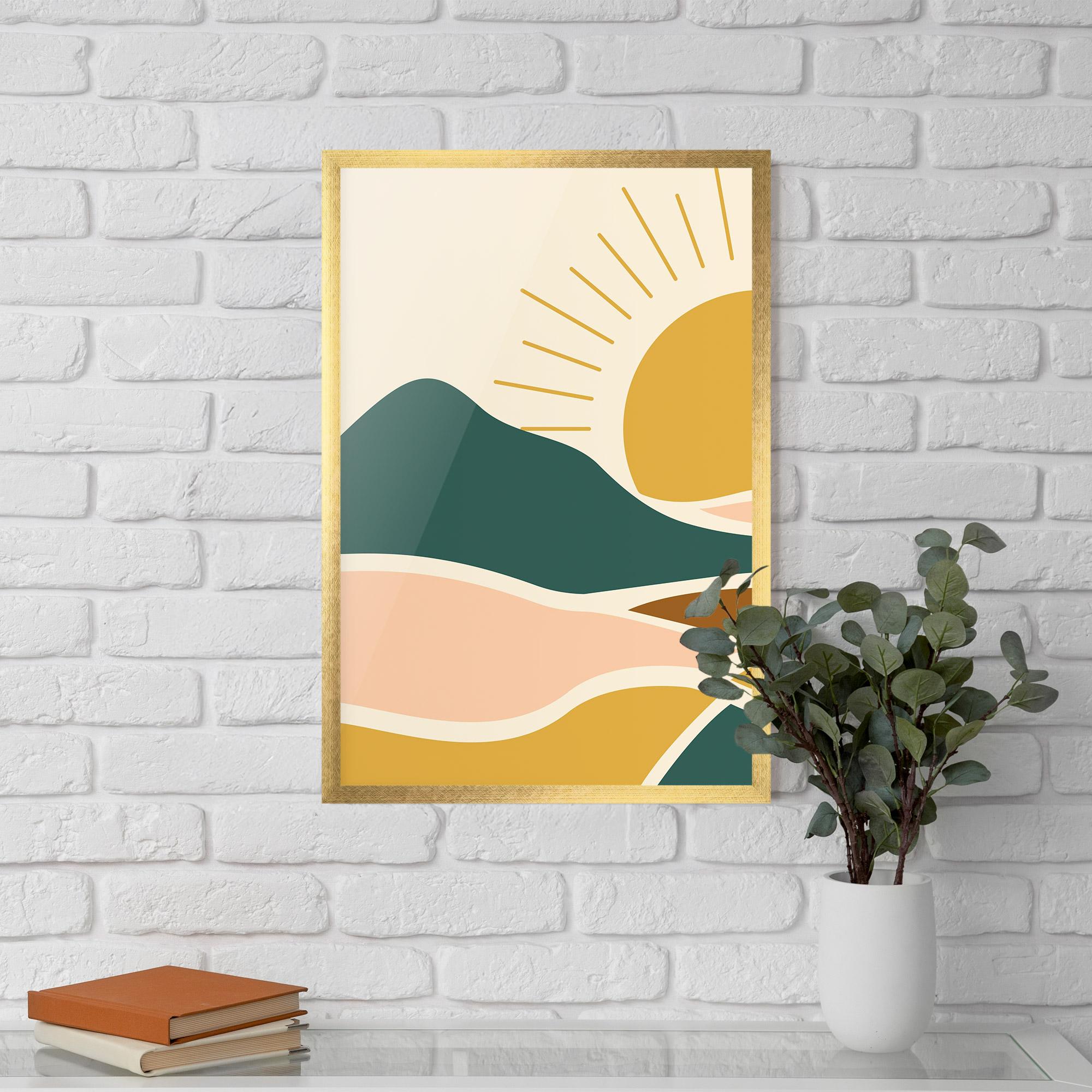 Gerahmte Poster Sunset Connection 01 mockup 5