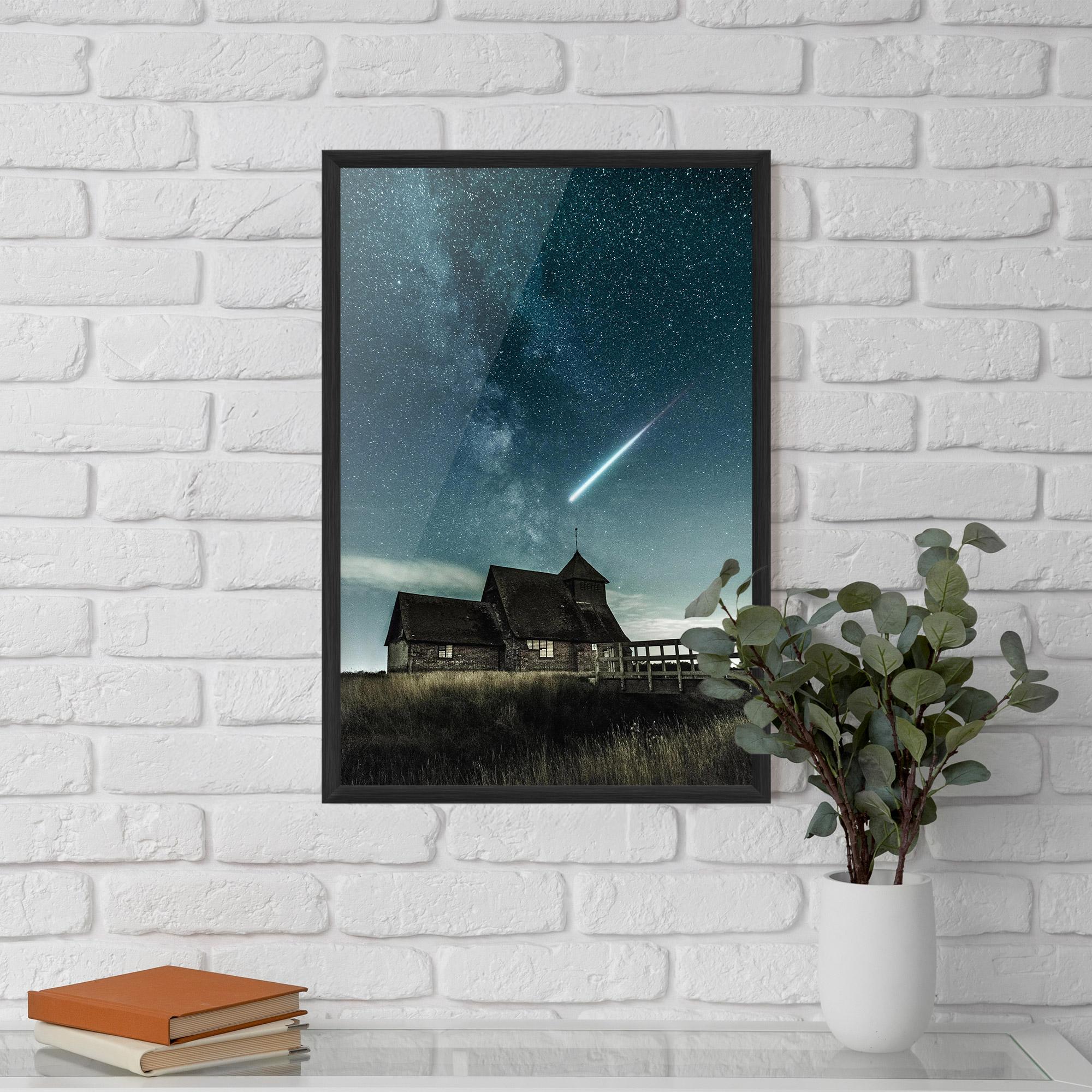 Gerahmte Poster Falling Star mockup 5
