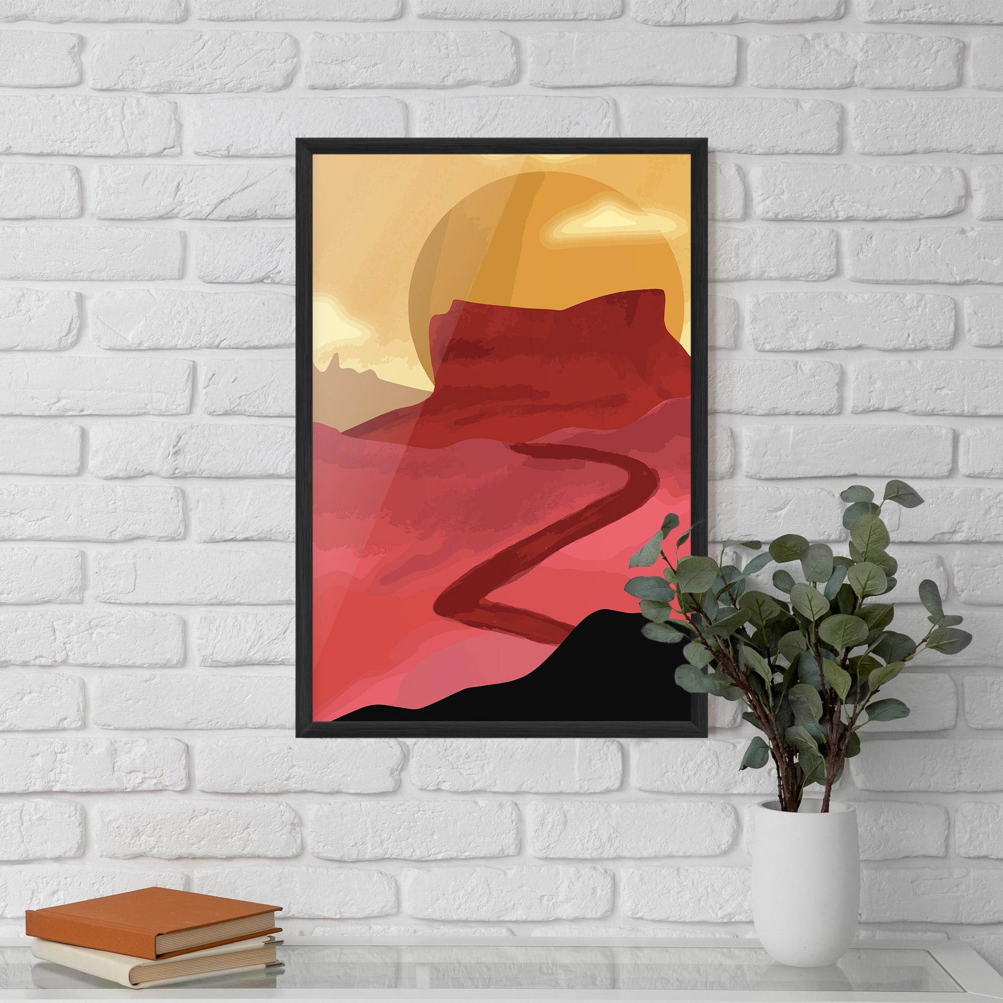 Gerahmte Poster Mars Dune mockup 5