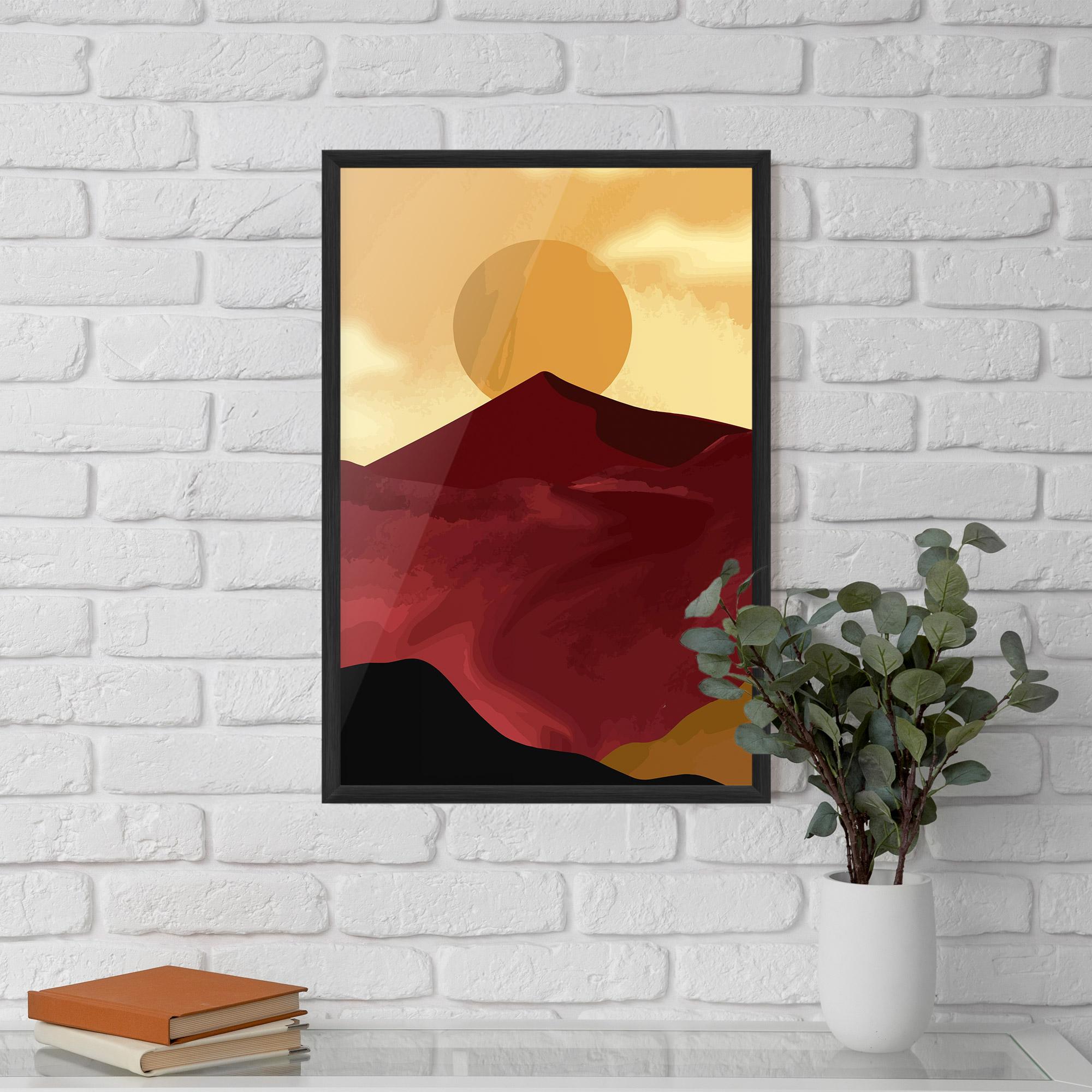 Gerahmte Poster Mars Dune1 mockup 5