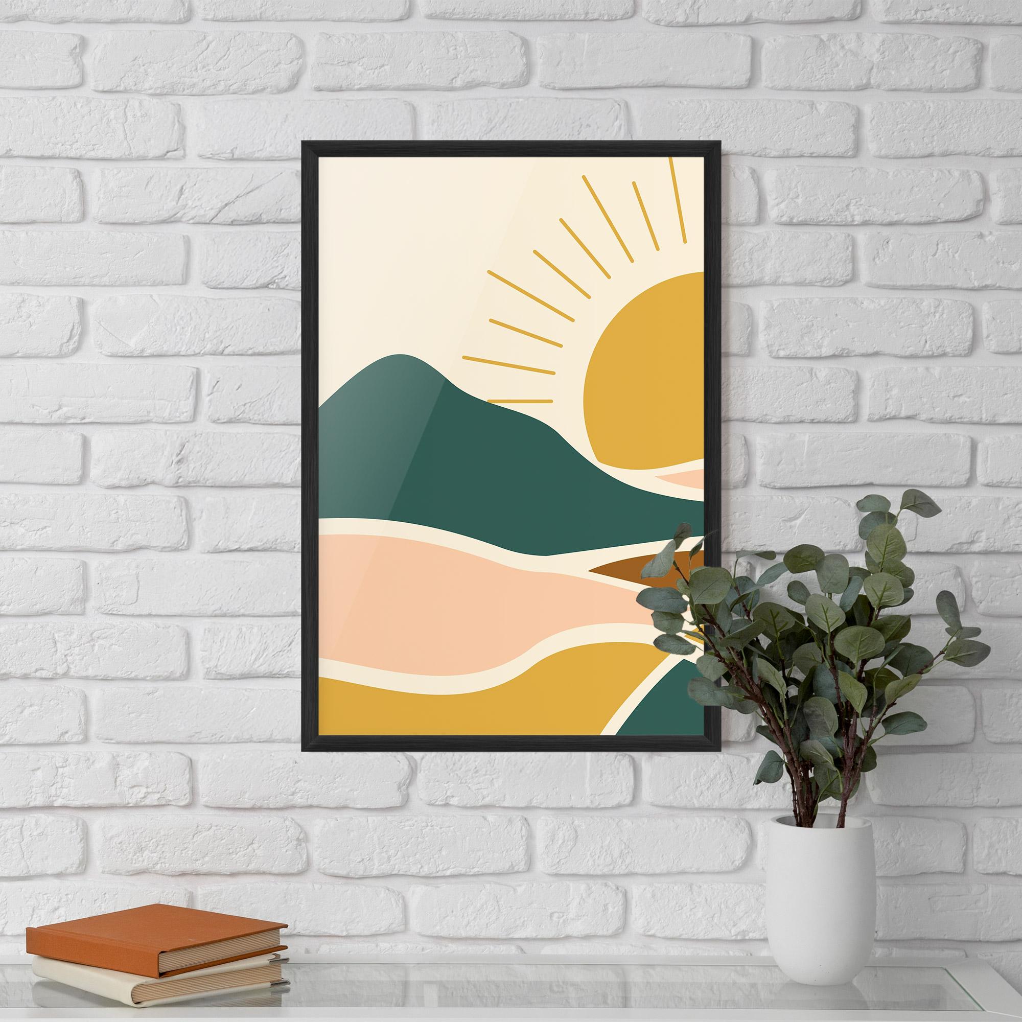 Gerahmte Poster Sunset Connection 01 mockup 5