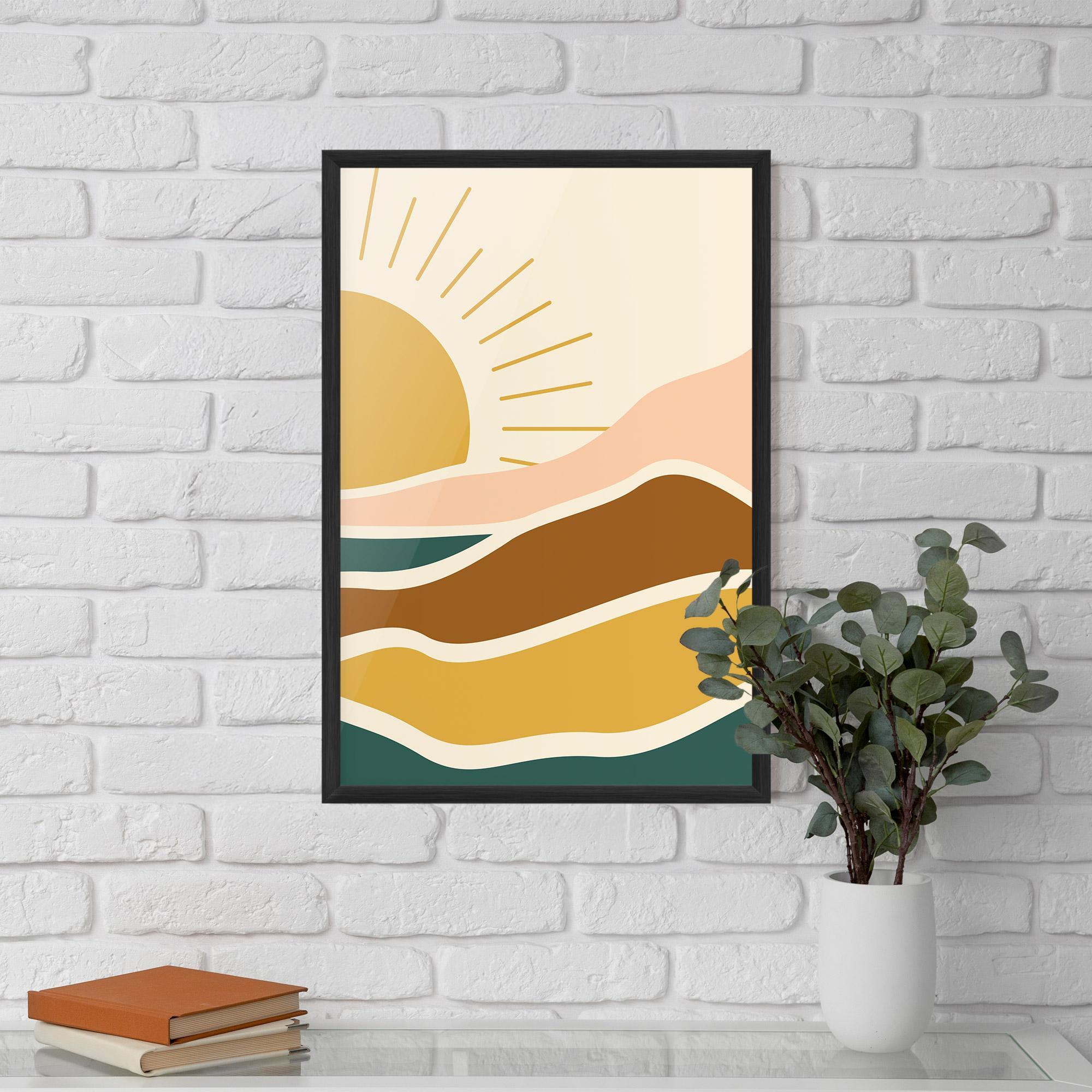 Gerahmte Poster Sunset Connection 02 mockup 5