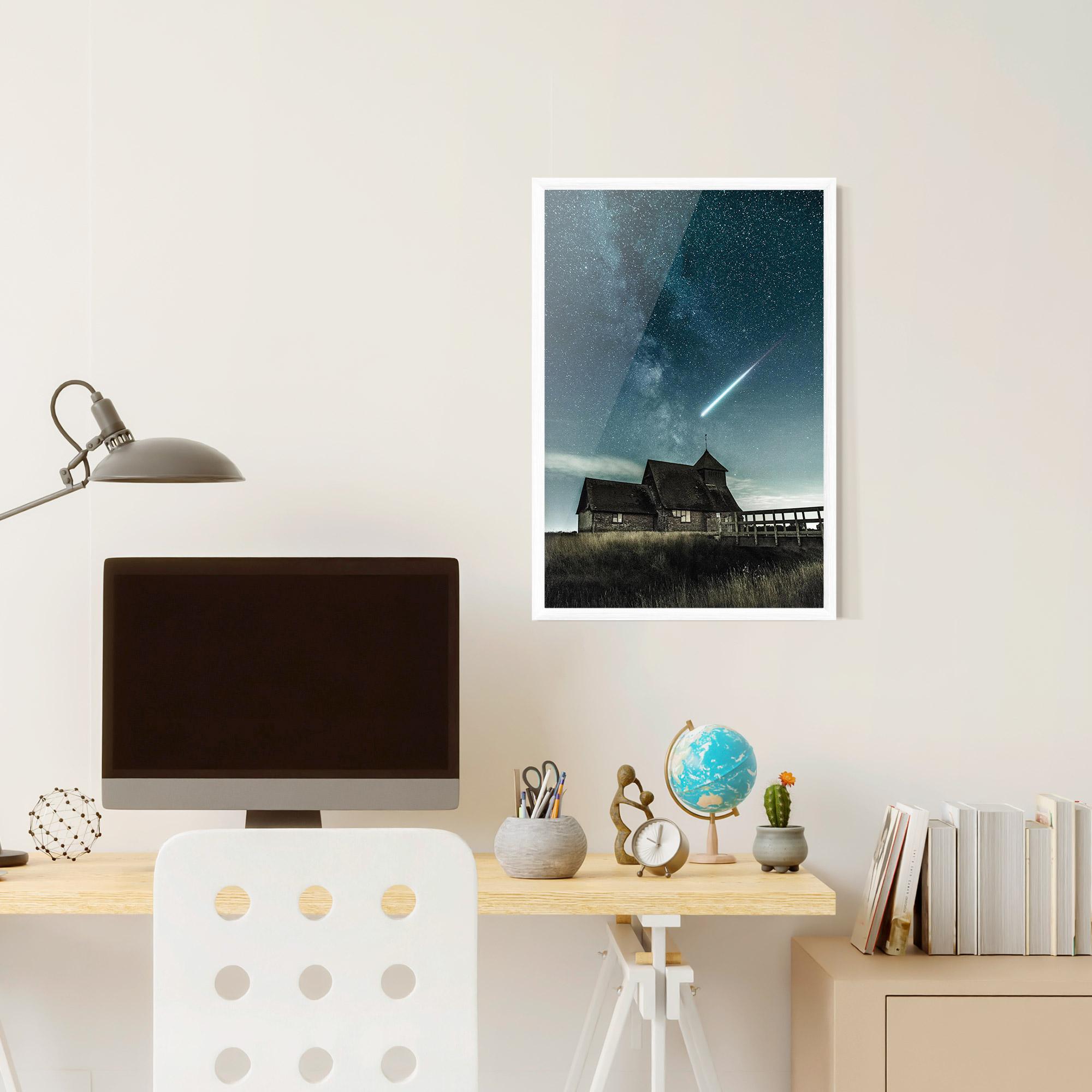 Gerahmte Poster Falling Star mockup 6