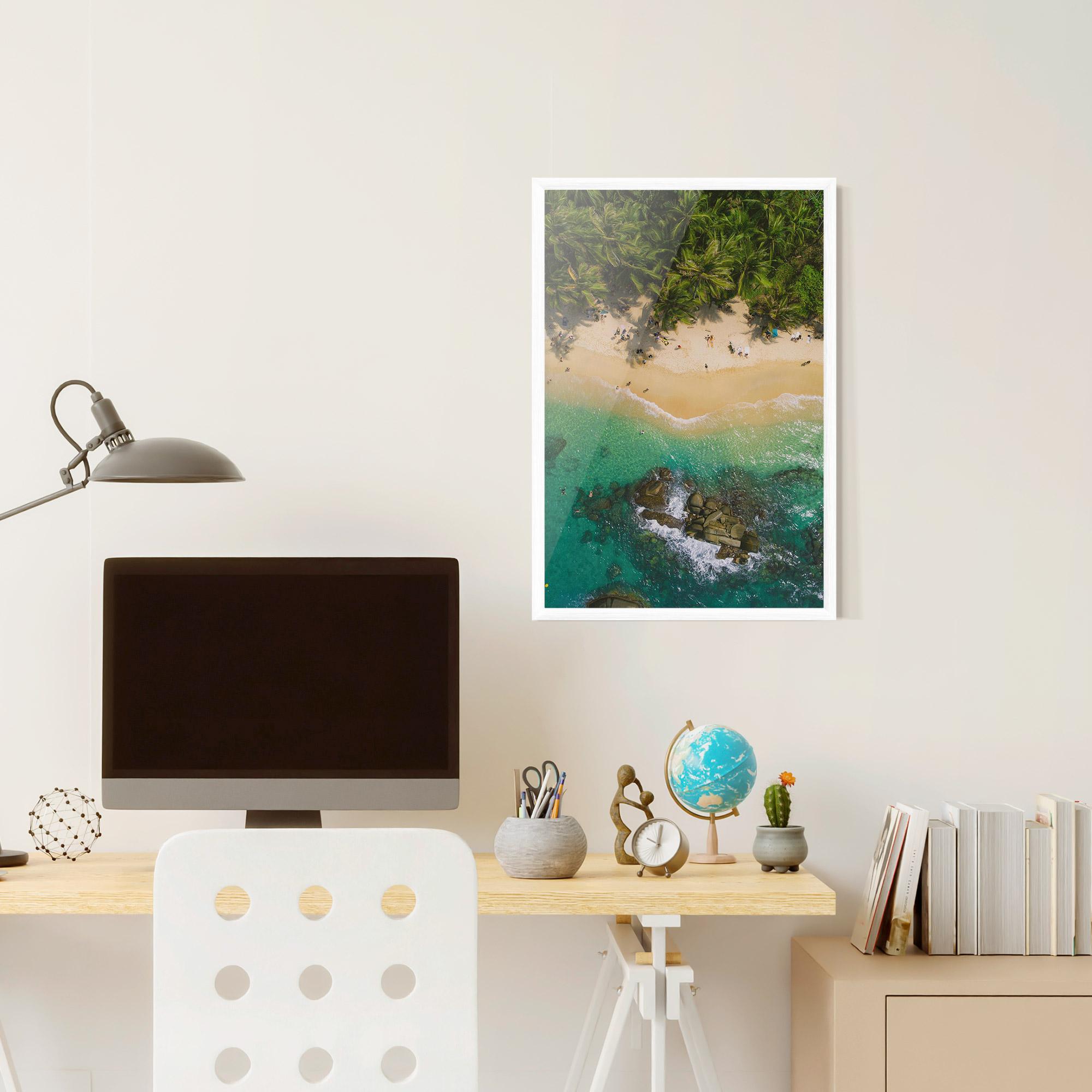 Gerahmte Poster Jungle Beach mockup 6