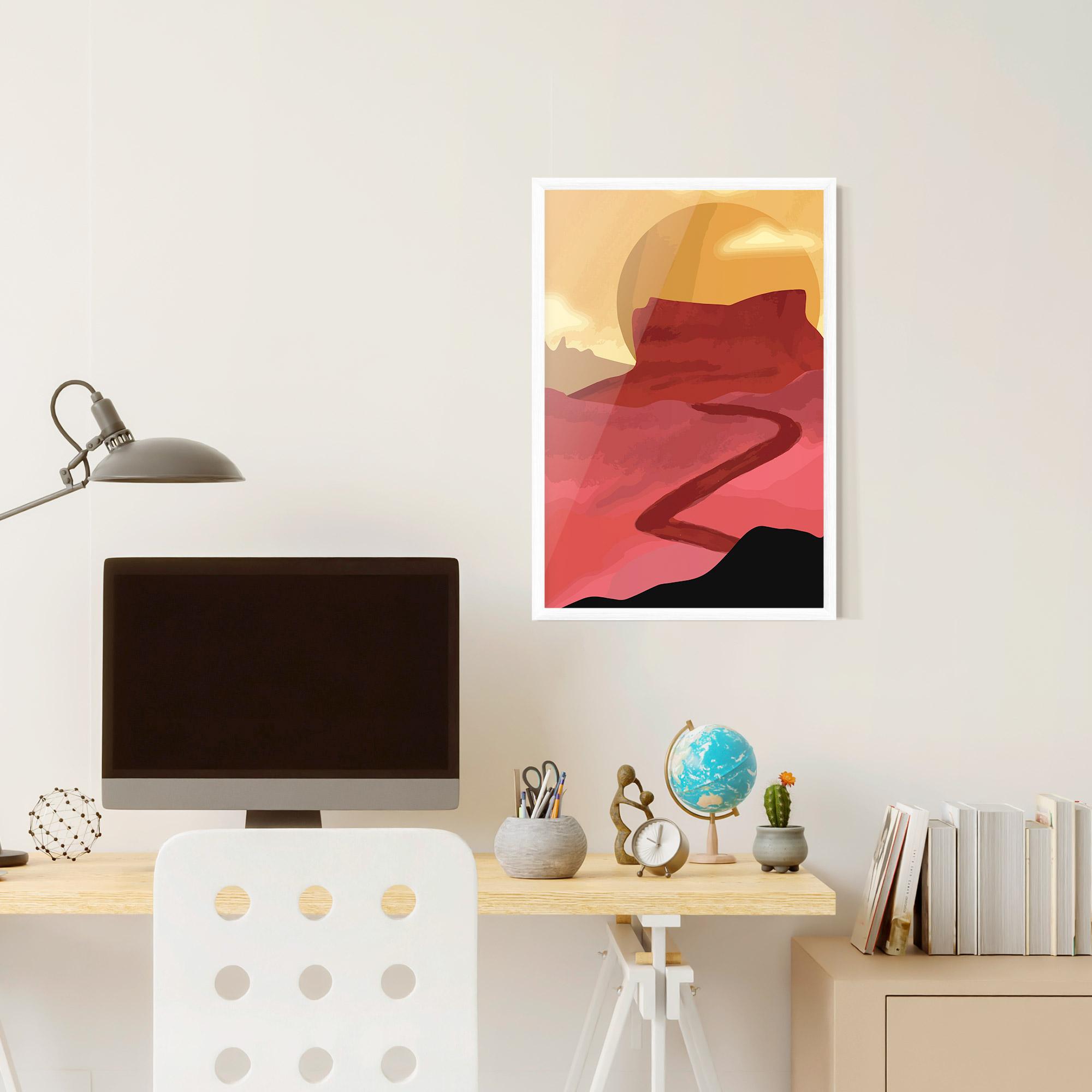 Gerahmte Poster Mars Dune mockup 6