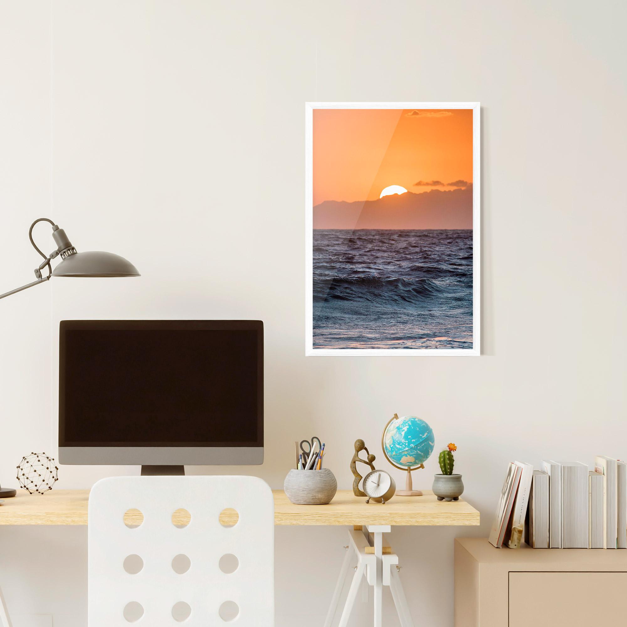 Gerahmte Poster Morning Waves mockup 6