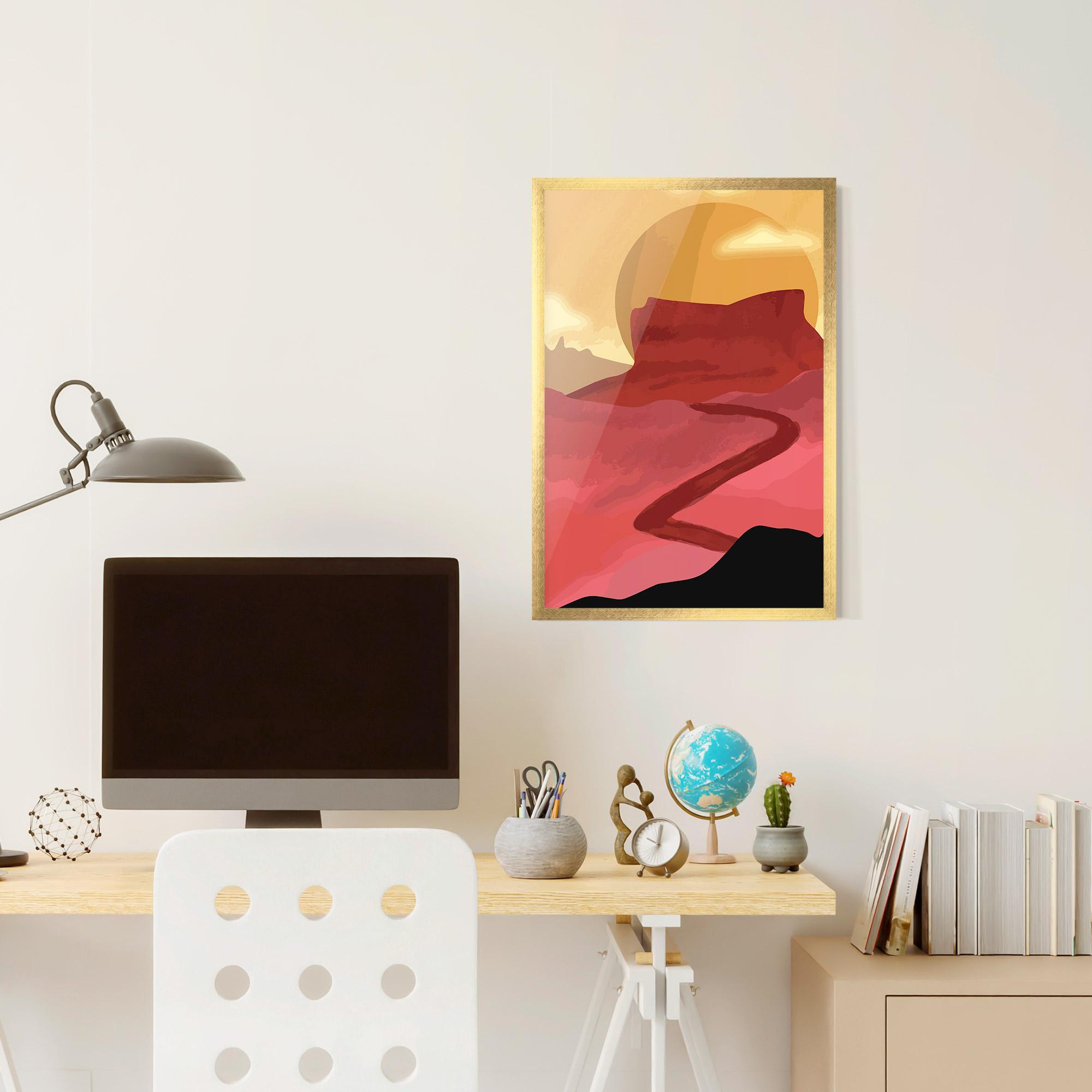 Gerahmte Poster Mars Dune mockup 6