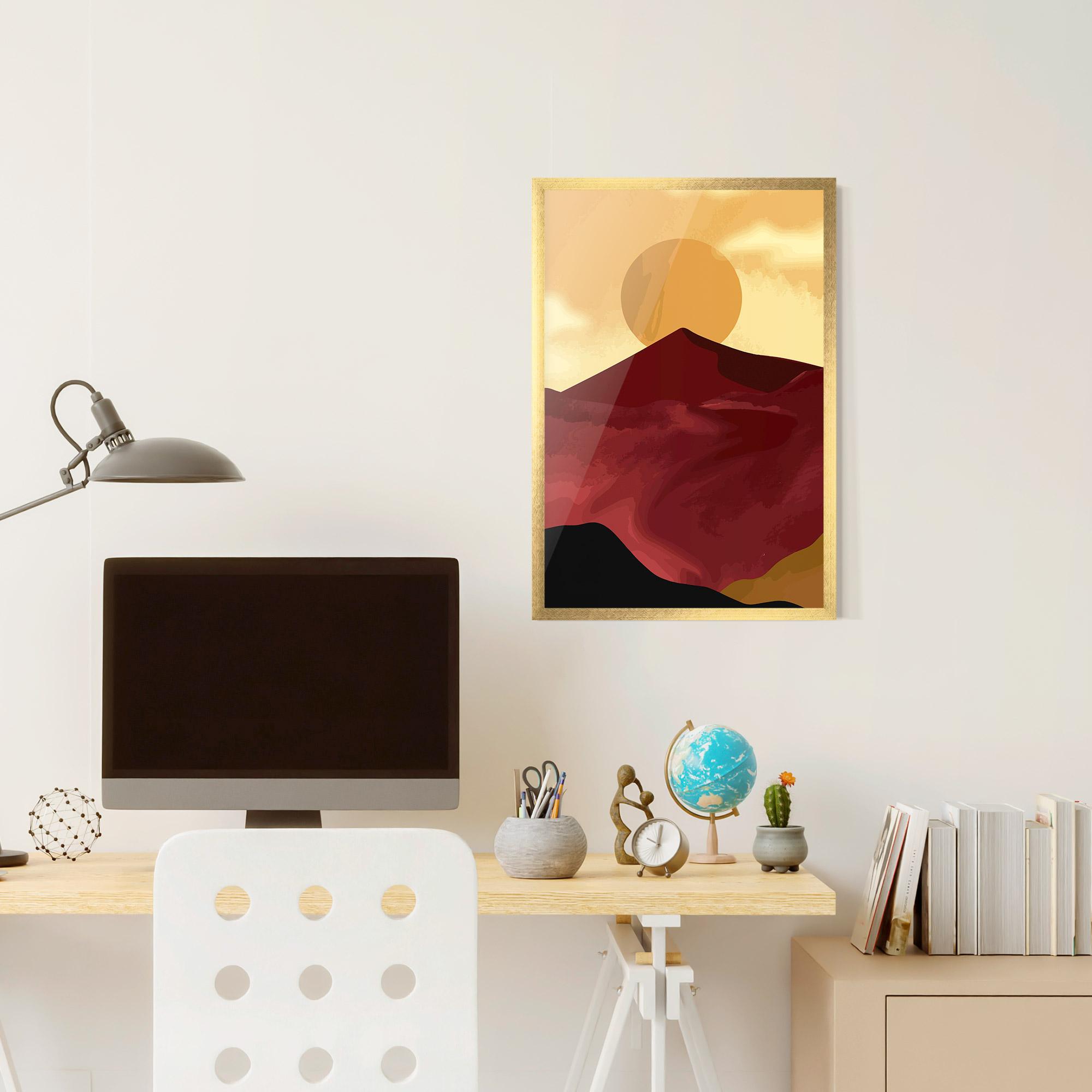 Gerahmte Poster Mars Dune1 mockup 6