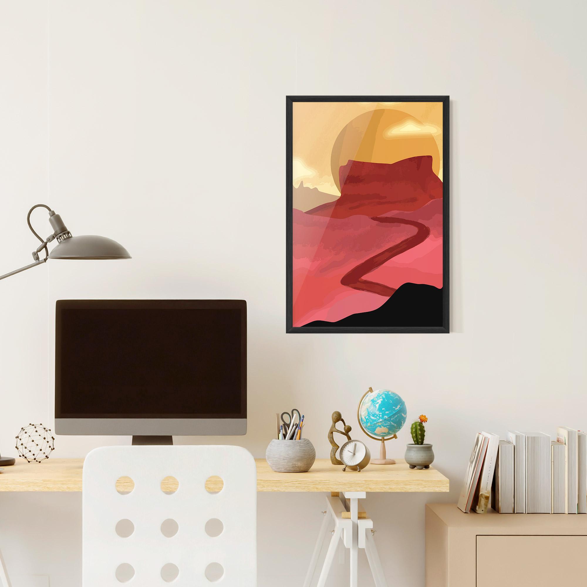 Gerahmte Poster Mars Dune mockup 6