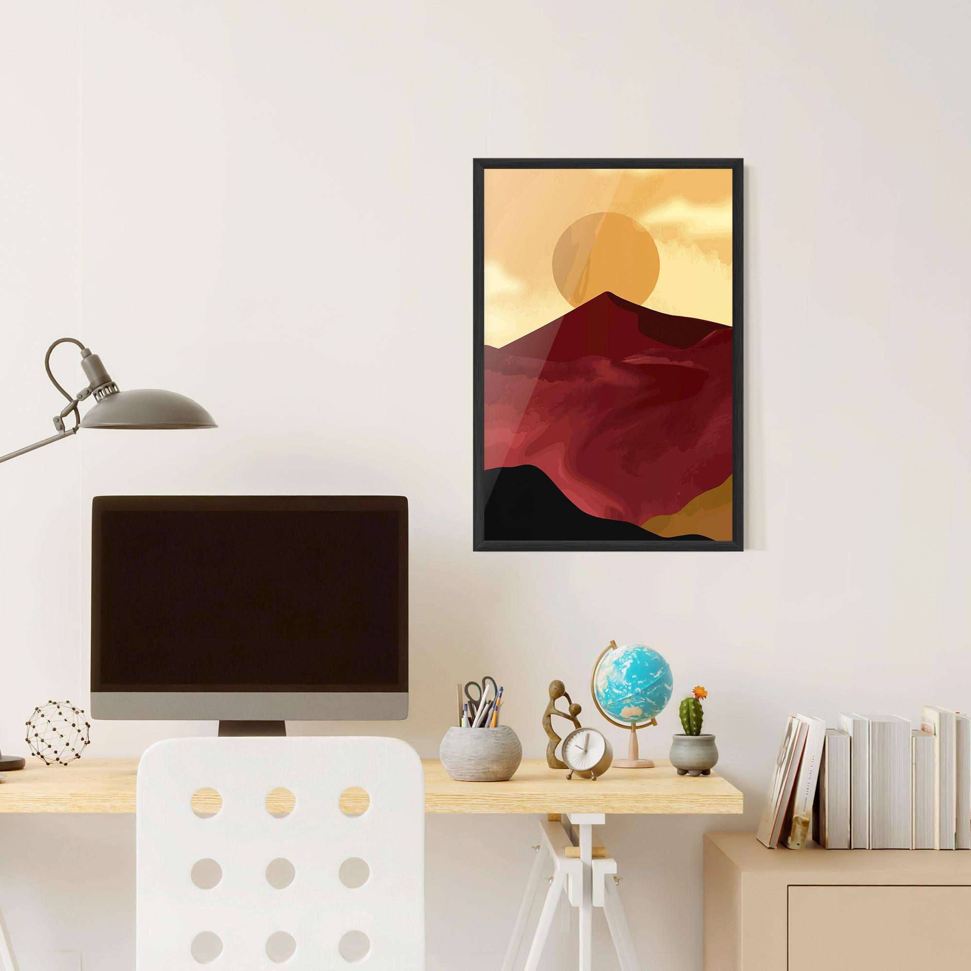 Gerahmte Poster Mars Dune1 mockup 6