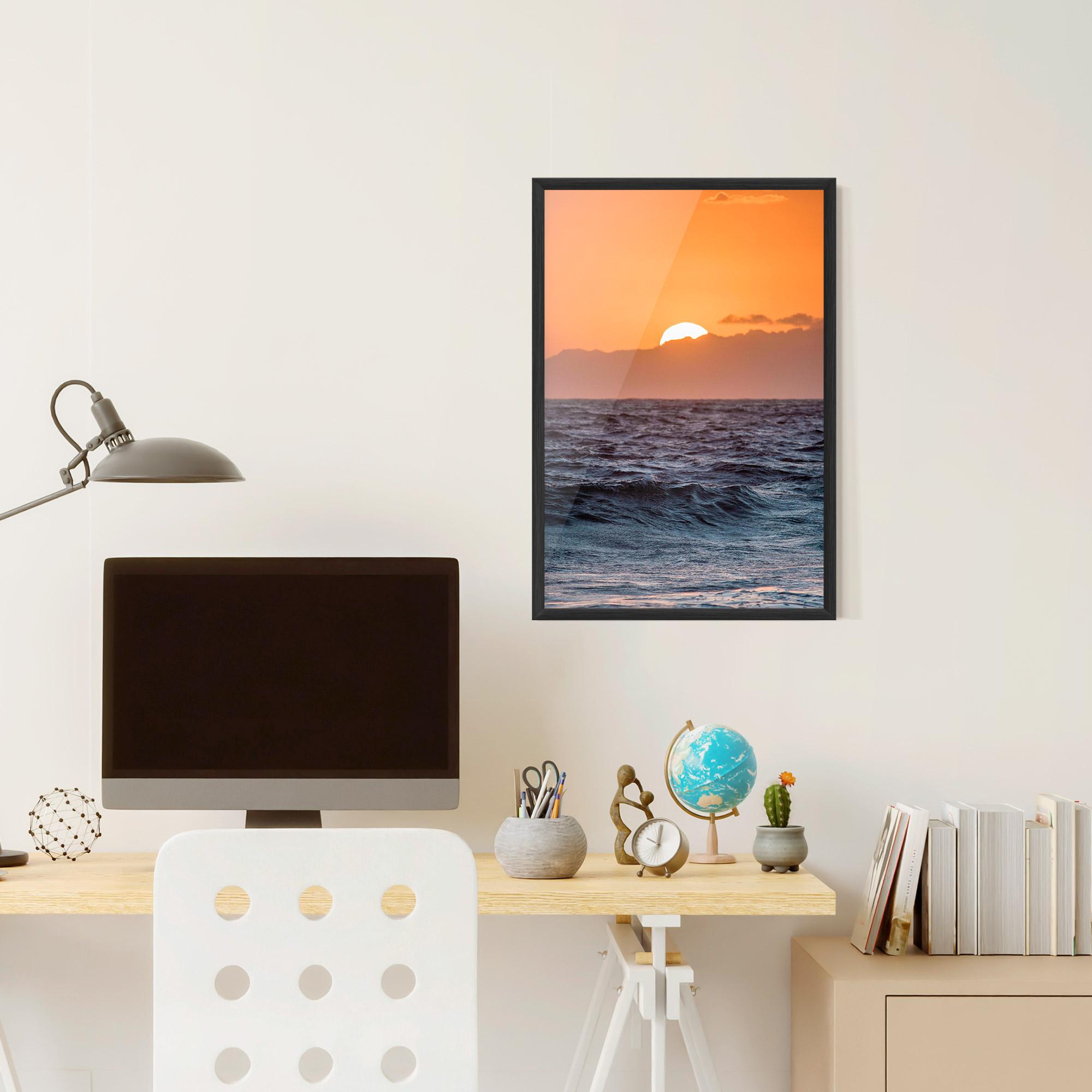 Gerahmte Poster Morning Waves mockup 6