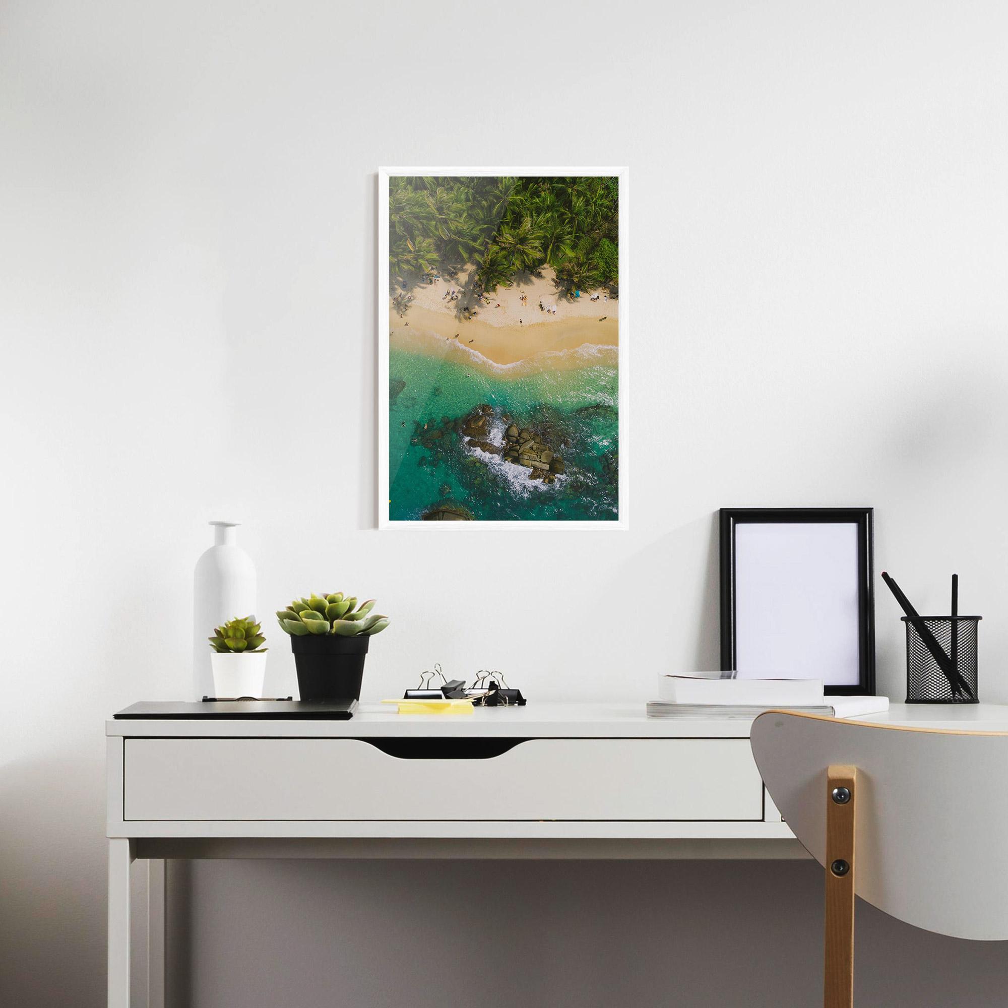 Gerahmte Poster Jungle Beach mockup 7