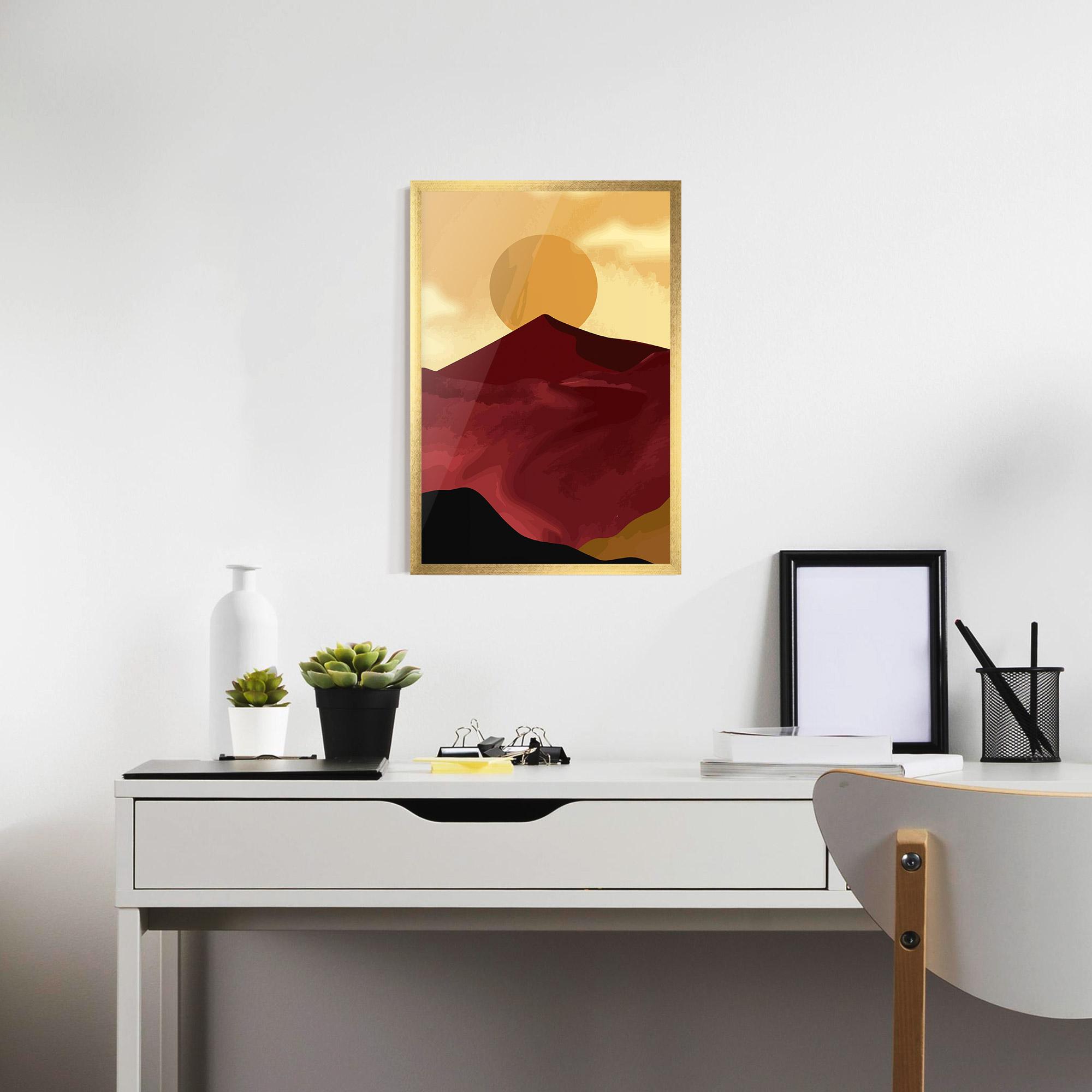 Gerahmte Poster Mars Dune1 mockup 7