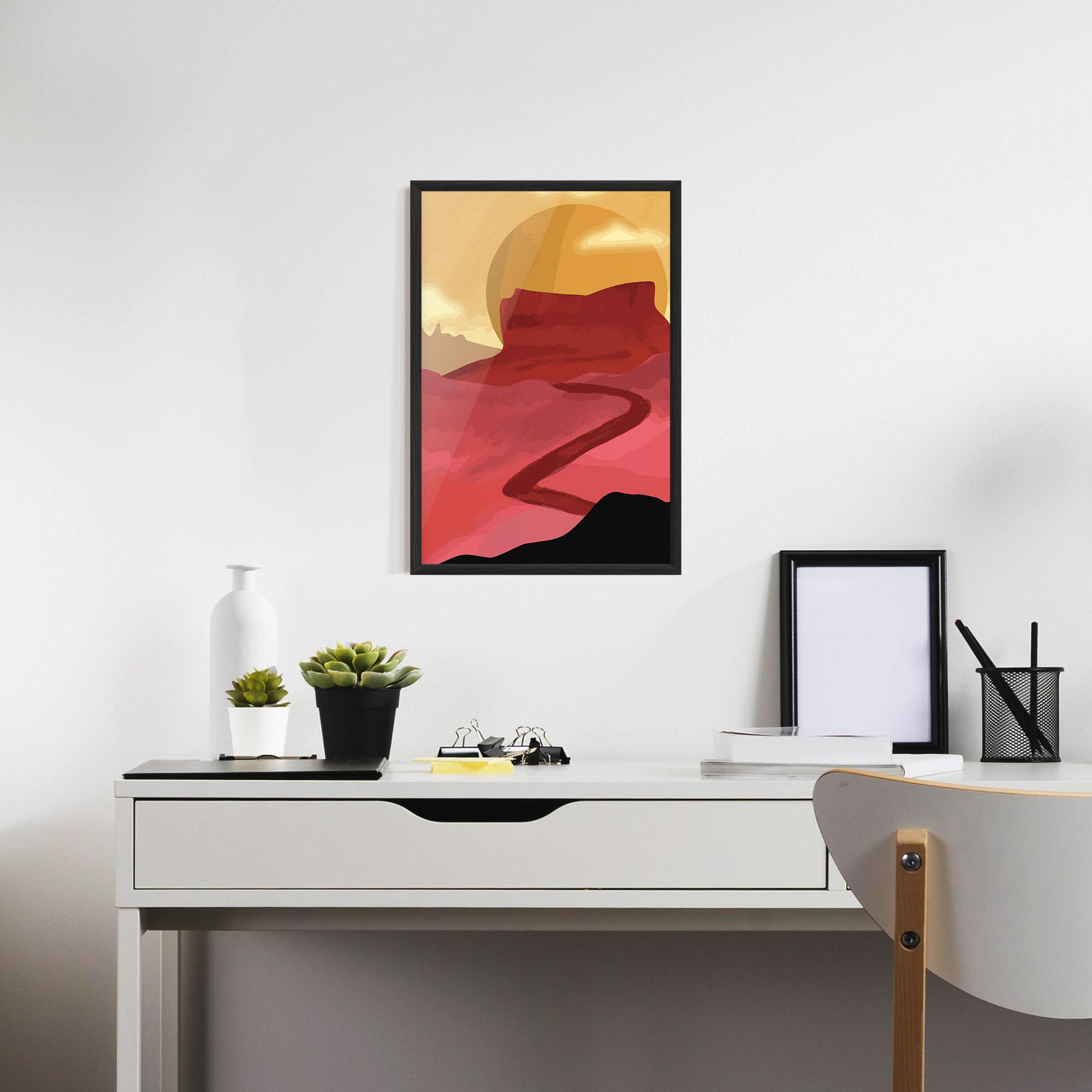 Gerahmte Poster Mars Dune mockup 7