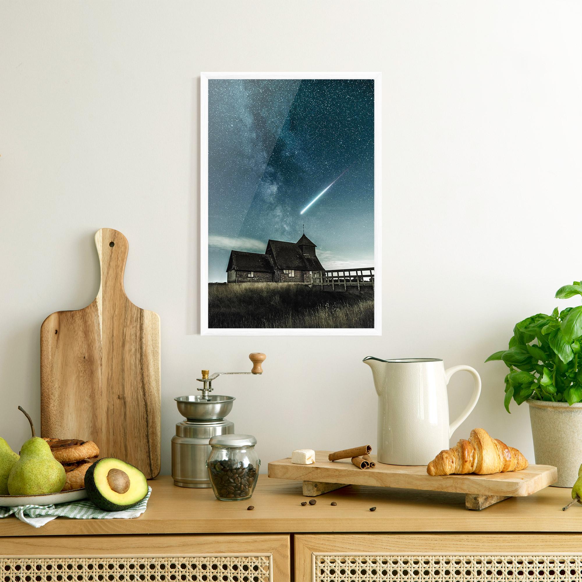 Gerahmte Poster Falling Star mockup 8