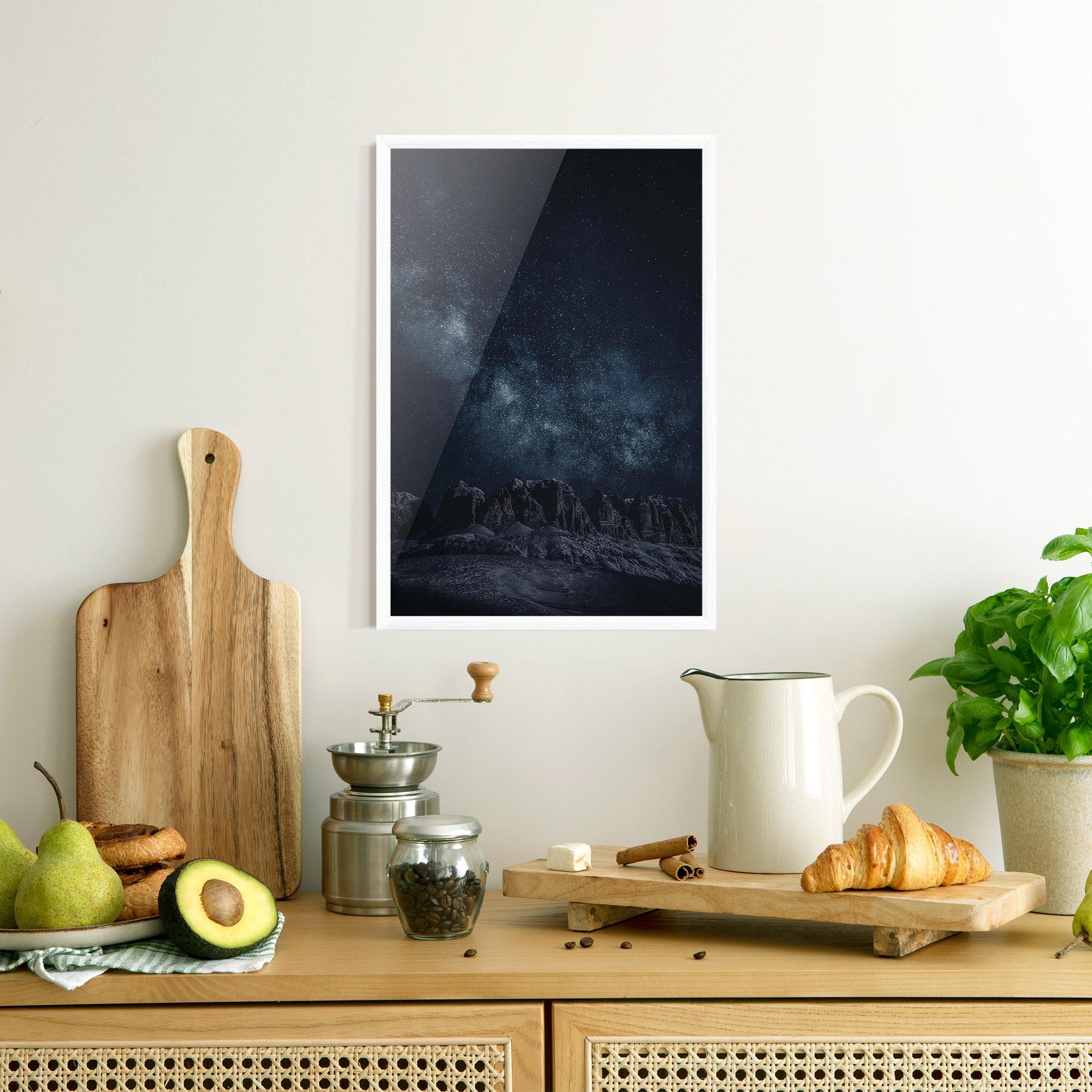 Gerahmte Poster Galactic Sky mockup 8