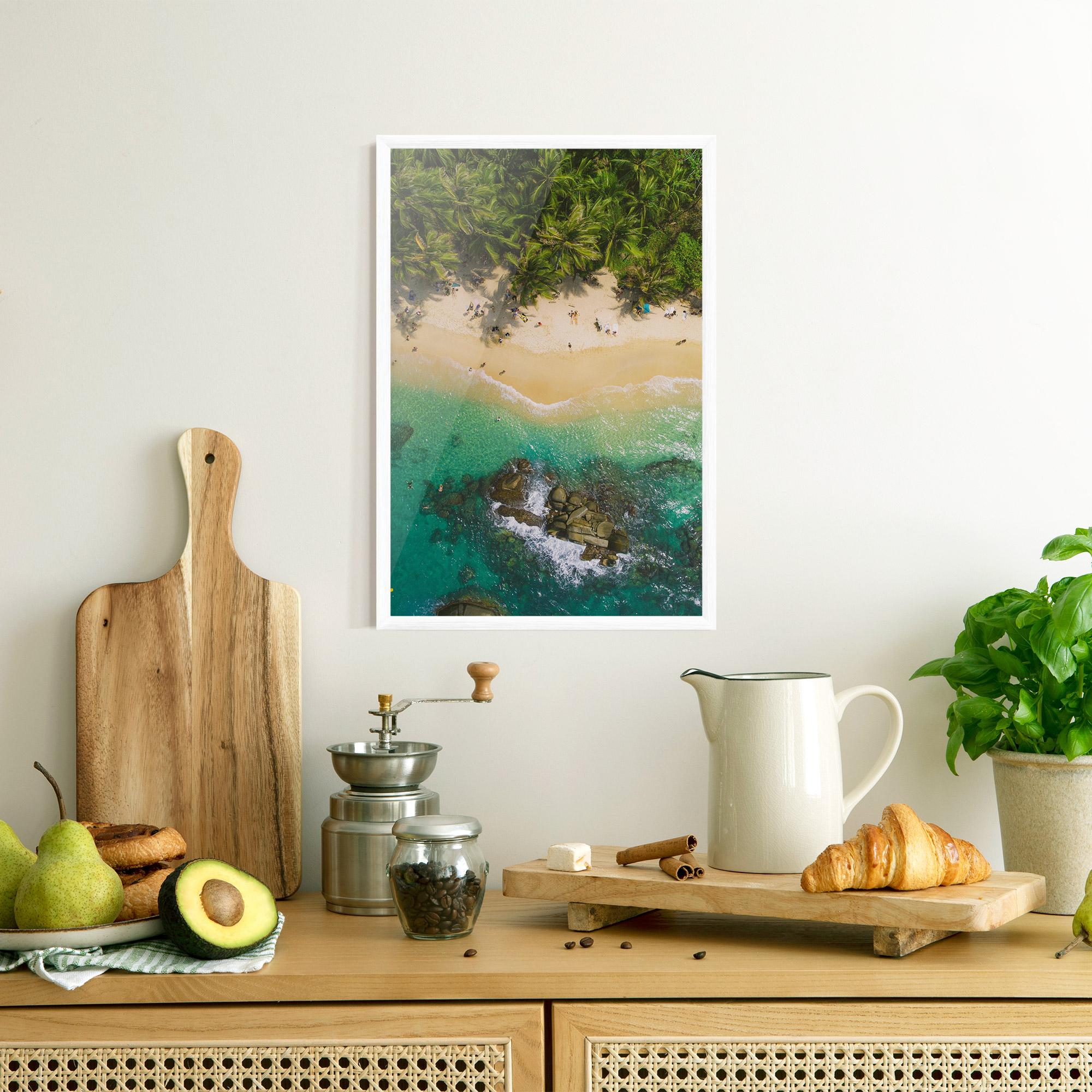 Gerahmte Poster Jungle Beach mockup 8