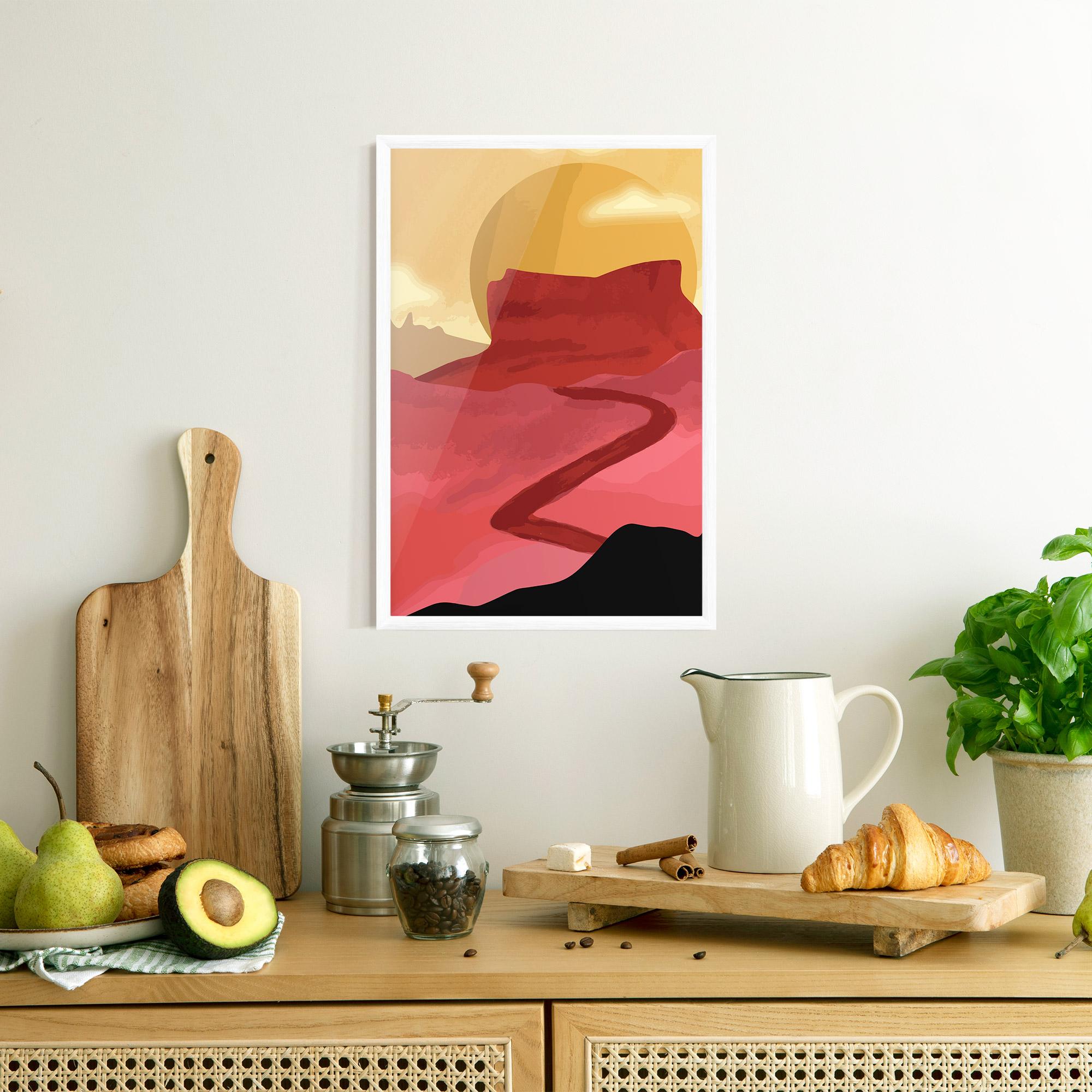 Gerahmte Poster Mars Dune mockup 8