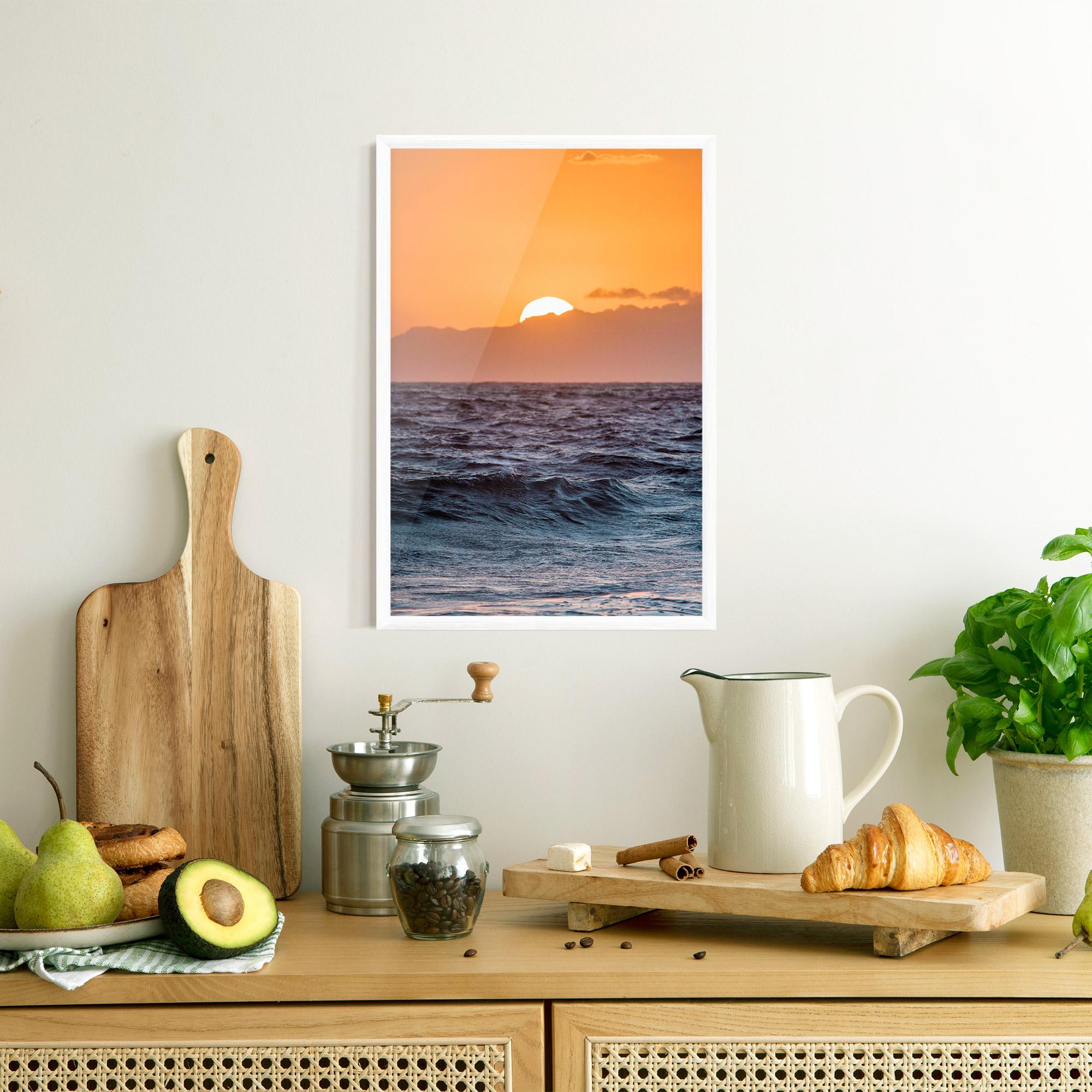 Gerahmte Poster Morning Waves mockup 8