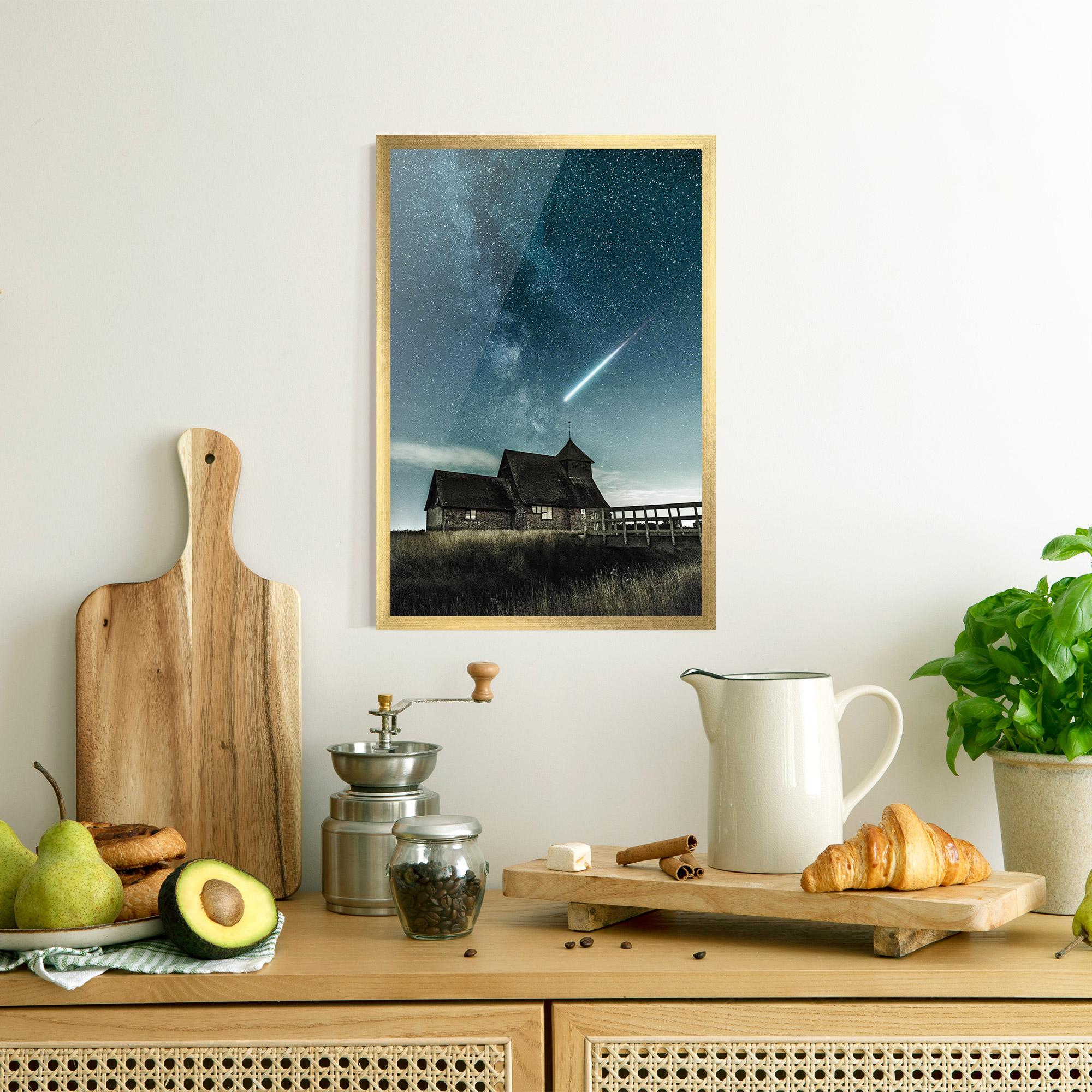 Gerahmte Poster Falling Star mockup 8