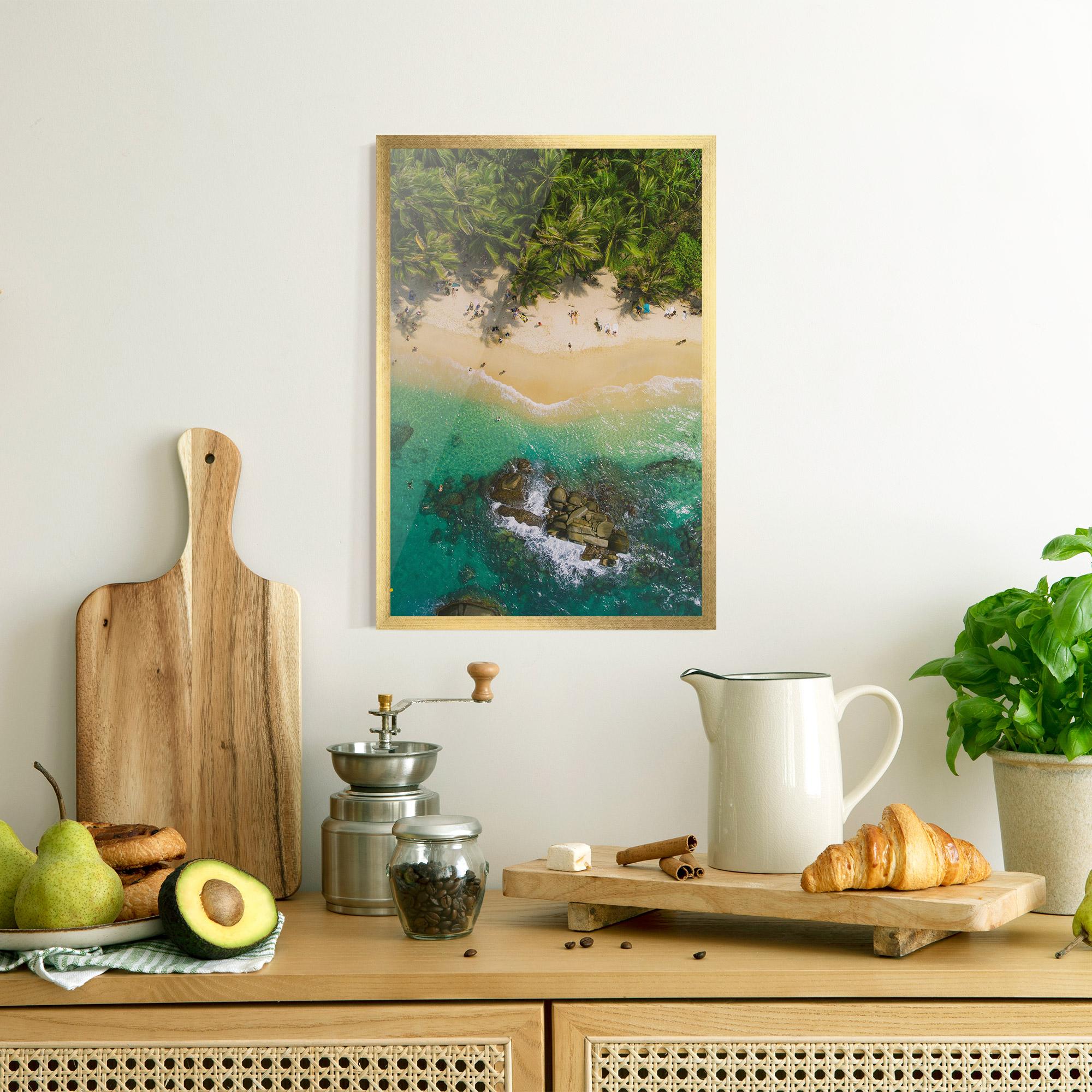 Gerahmte Poster Jungle Beach mockup 8
