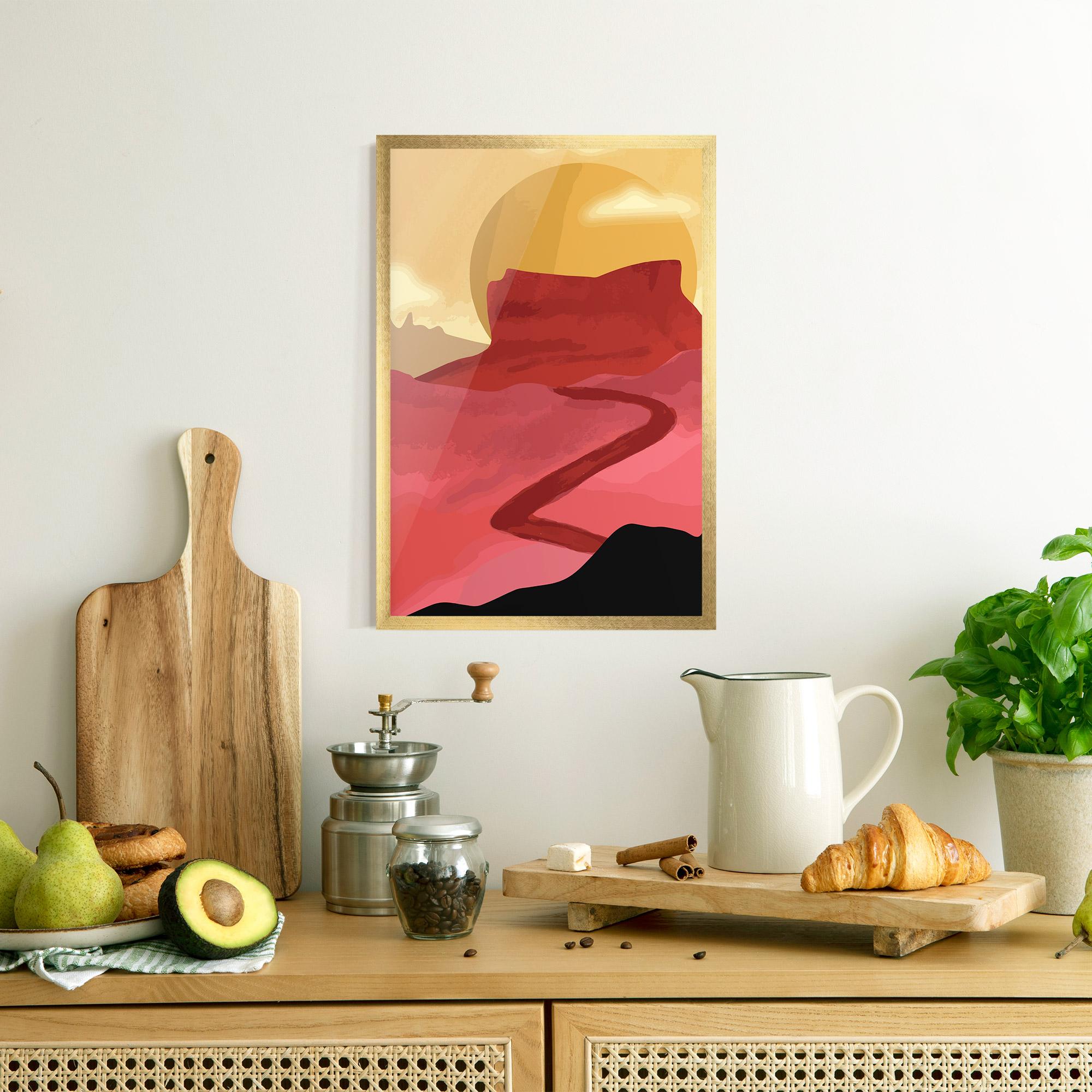 Gerahmte Poster Mars Dune mockup 8