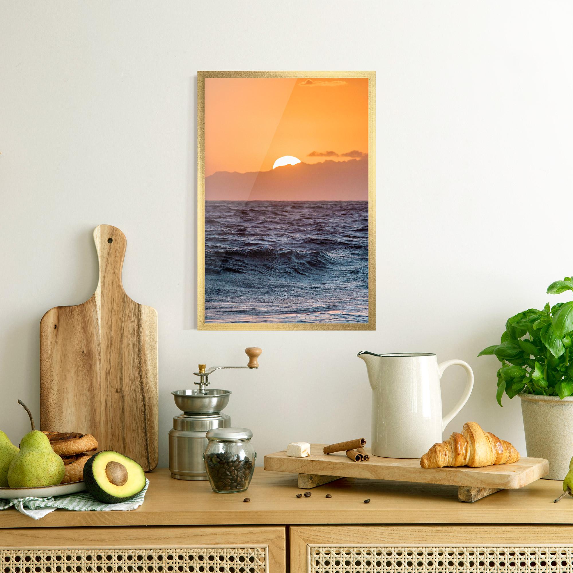 Gerahmte Poster Morning Waves mockup 8