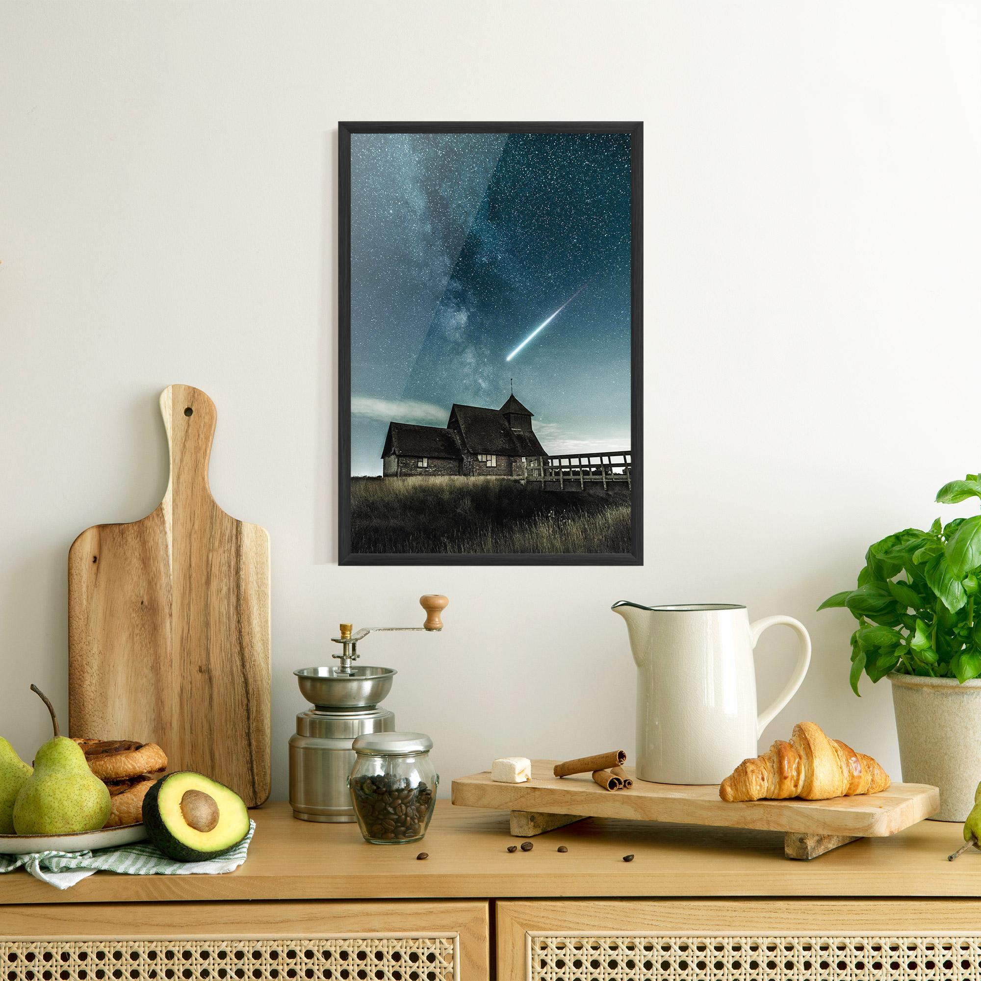 Gerahmte Poster Falling Star mockup 8