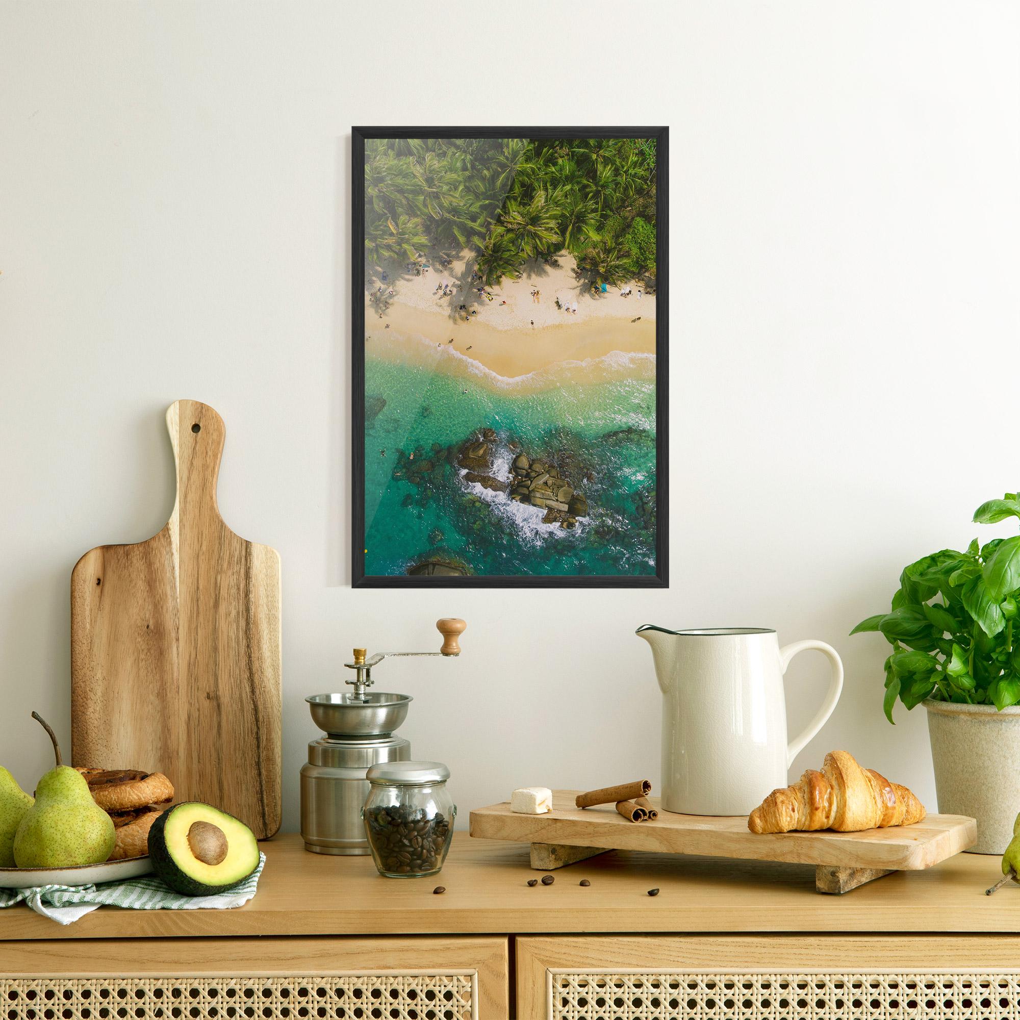 Gerahmte Poster Jungle Beach mockup 8