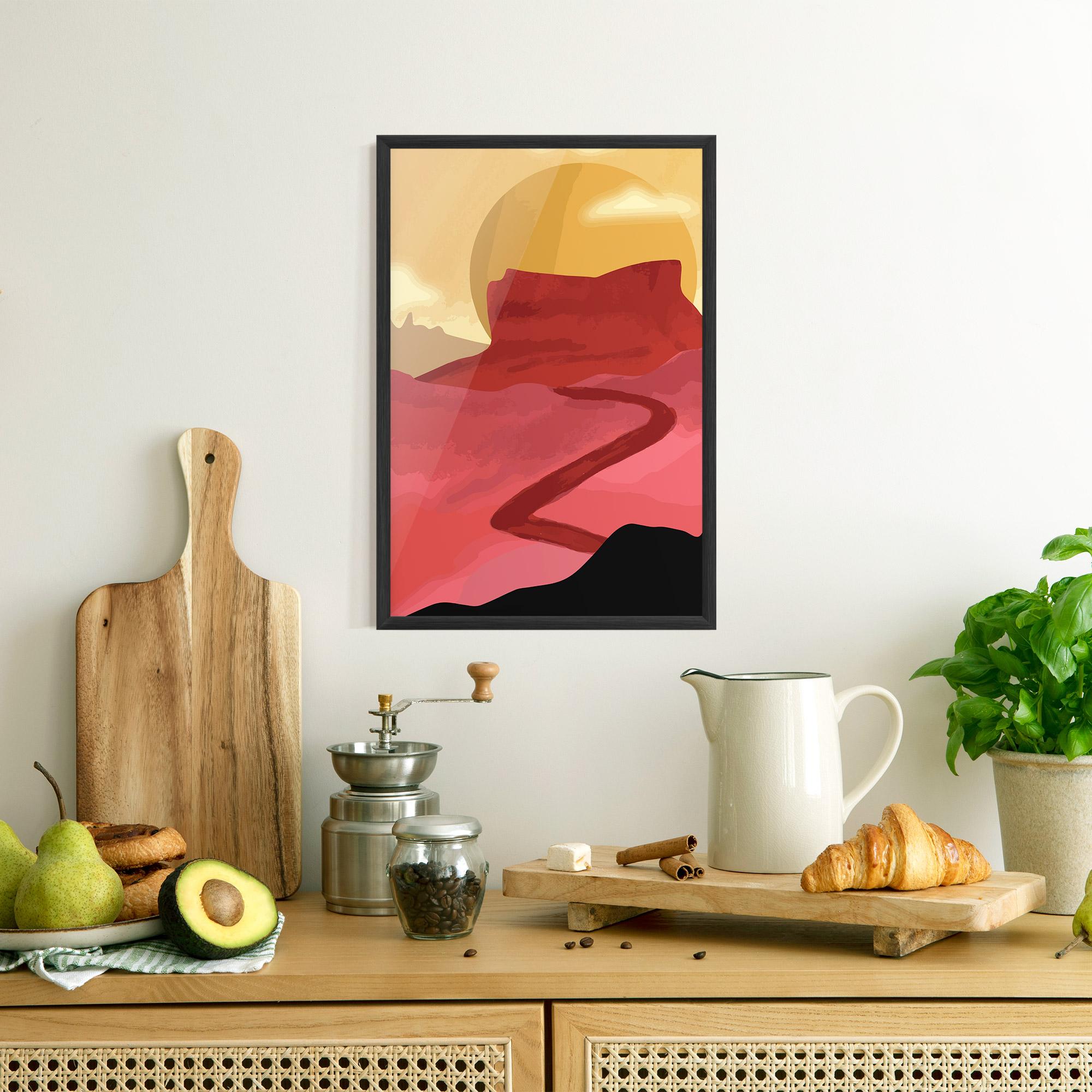 Gerahmte Poster Mars Dune mockup 8