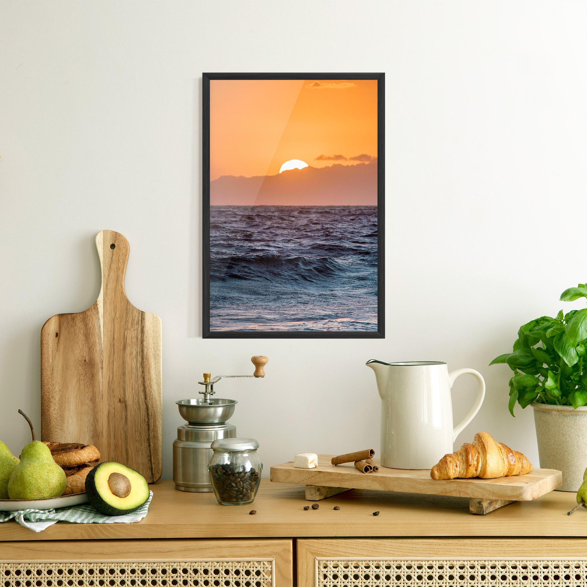 Gerahmte Poster Morning Waves mockup 8