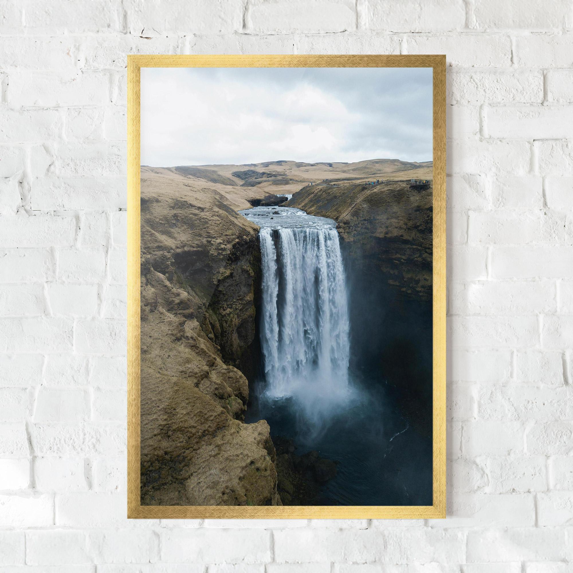 Gerahmte Poster Desert Vibe Waterfall mockup 0