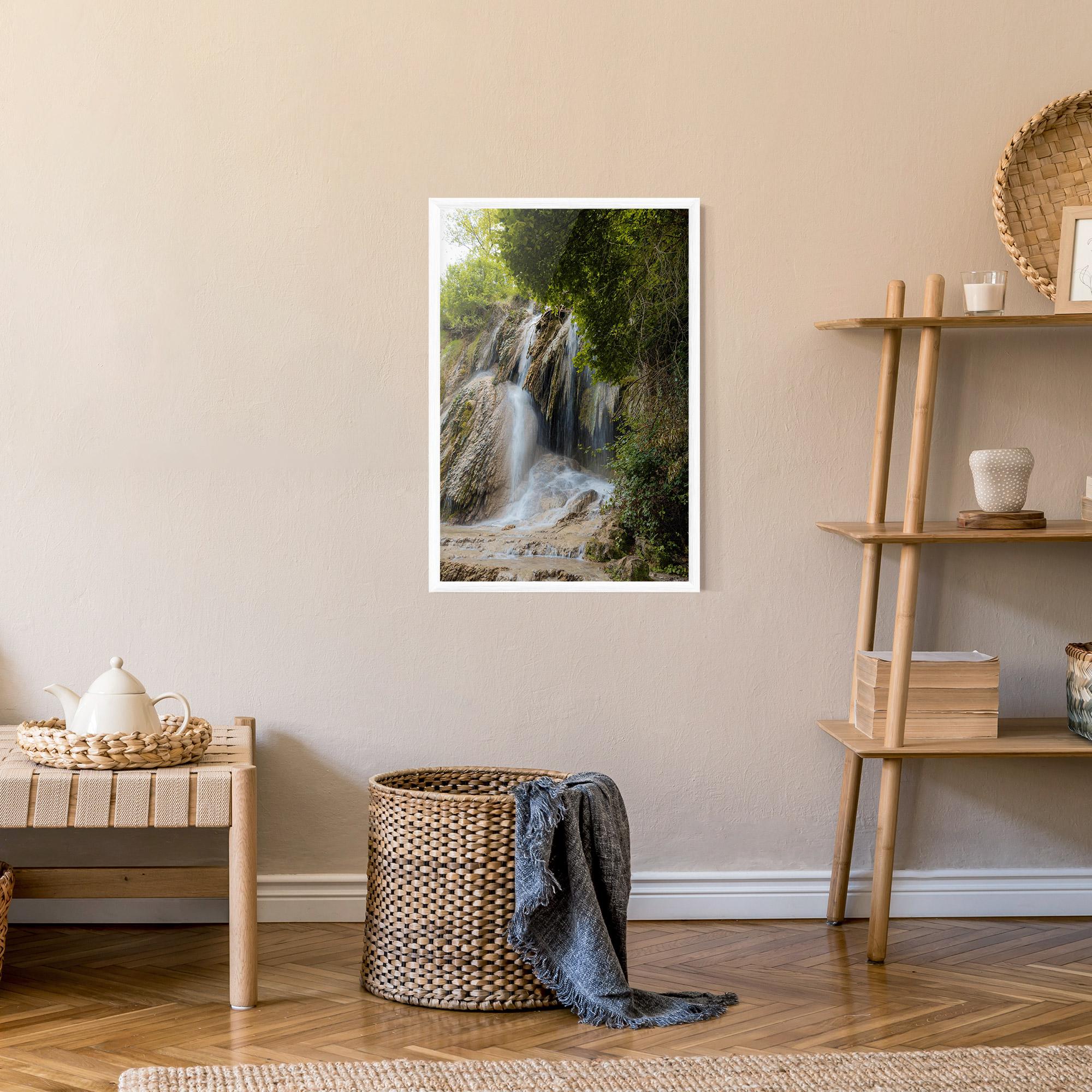 Gerahmte Poster Forest Waterfall View mockup 9