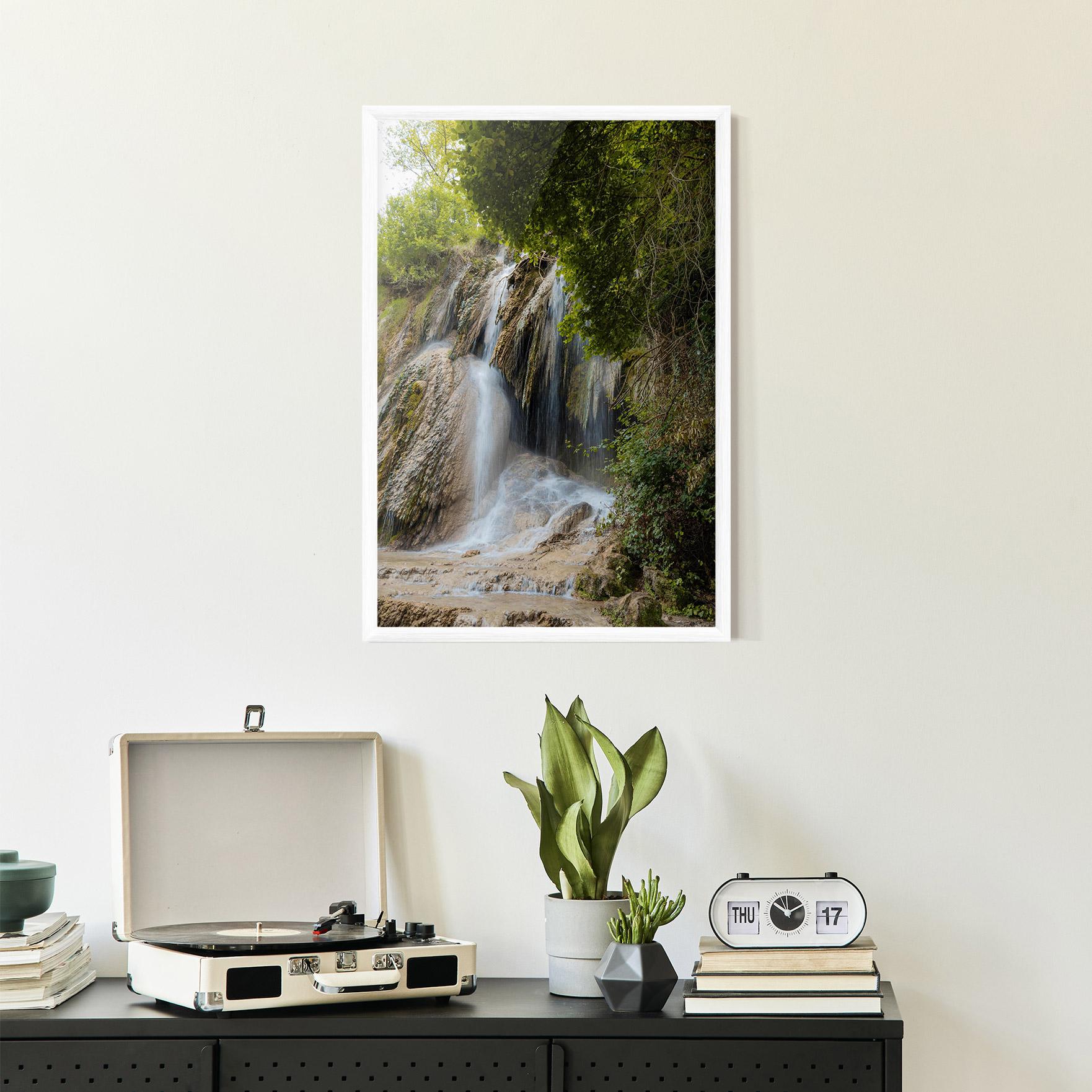Gerahmte Poster Forest Waterfall View mockup 2