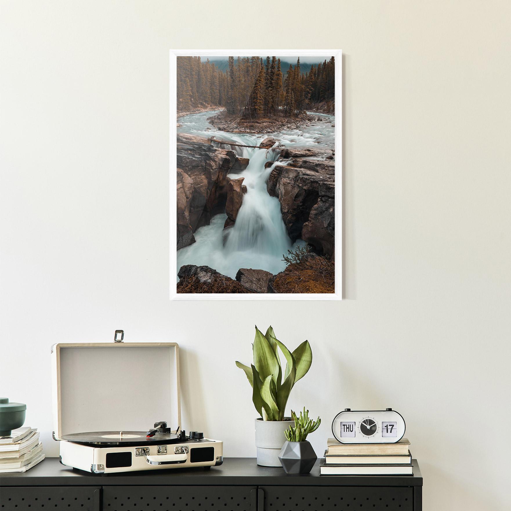 Gerahmte Poster Orange Trees Waterfall mockup 2