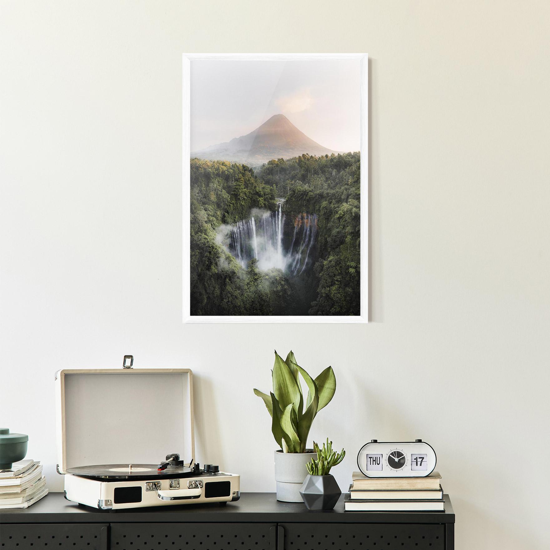 Gerahmte Poster Vulcano Waterfall mockup 2