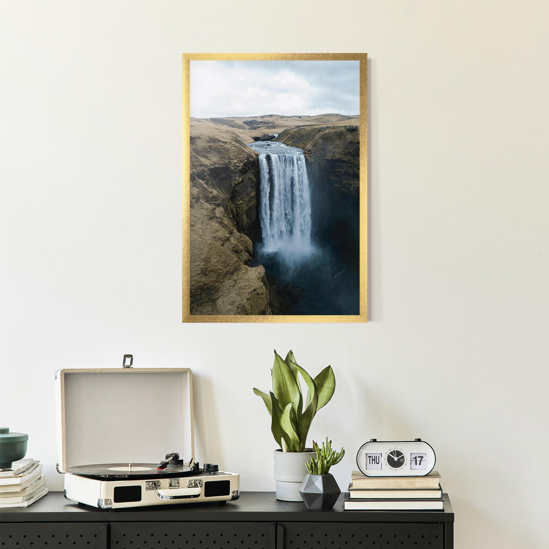 Gerahmte Poster Desert Vibe Waterfall mockup 2