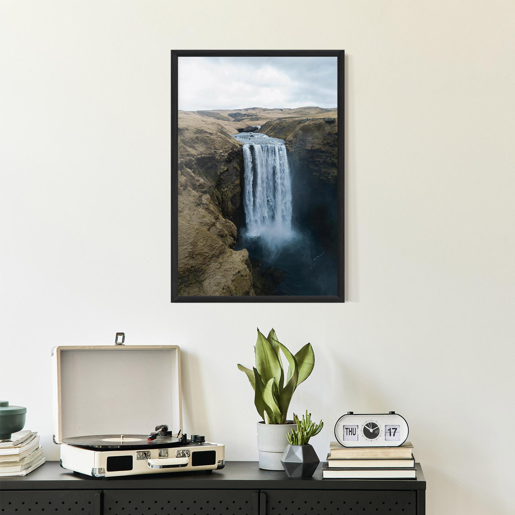 Gerahmte Poster Desert Vibe Waterfall mockup 2