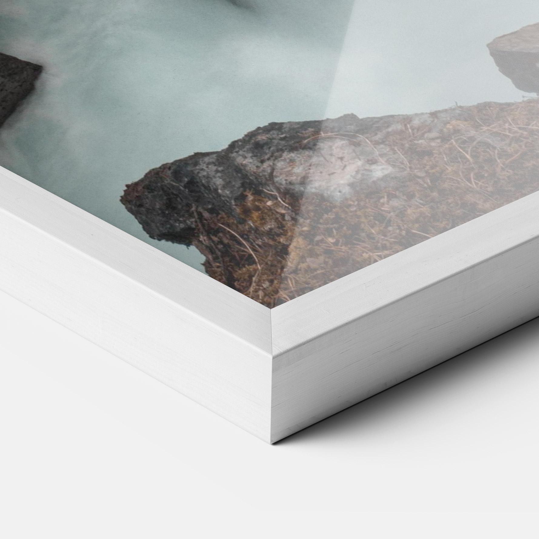 Gerahmte Poster Orange Trees Waterfall mockup 3