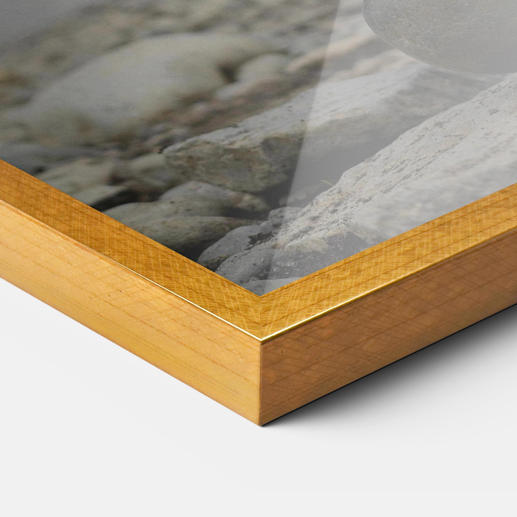 Gerahmte Poster Balanced Rocks Waterfall mockup 3