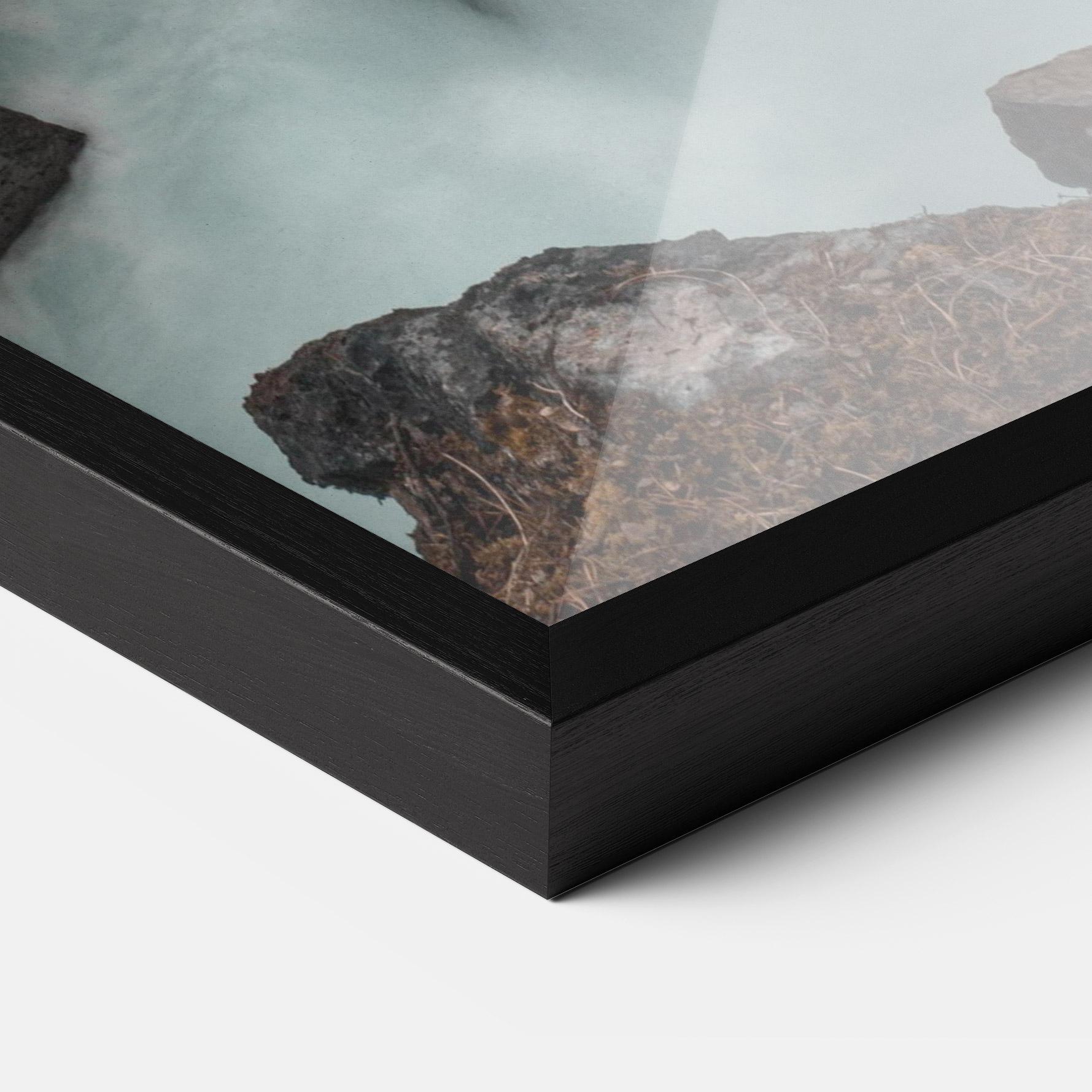 Gerahmte Poster Orange Trees Waterfall mockup 3