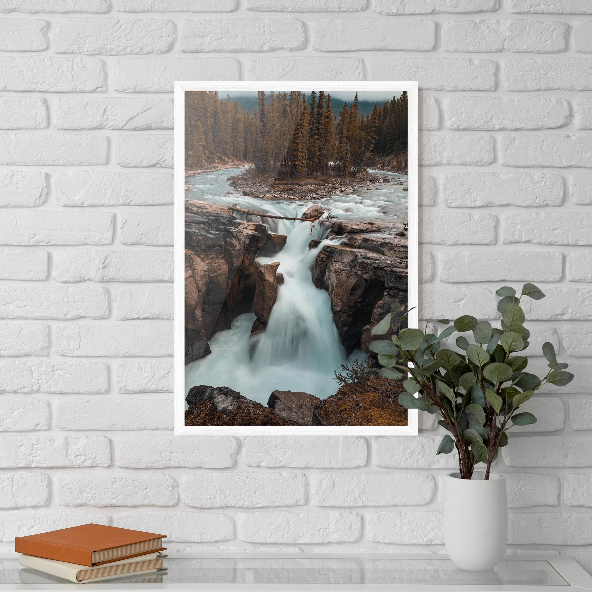 Gerahmte Poster Orange Trees Waterfall mockup 5