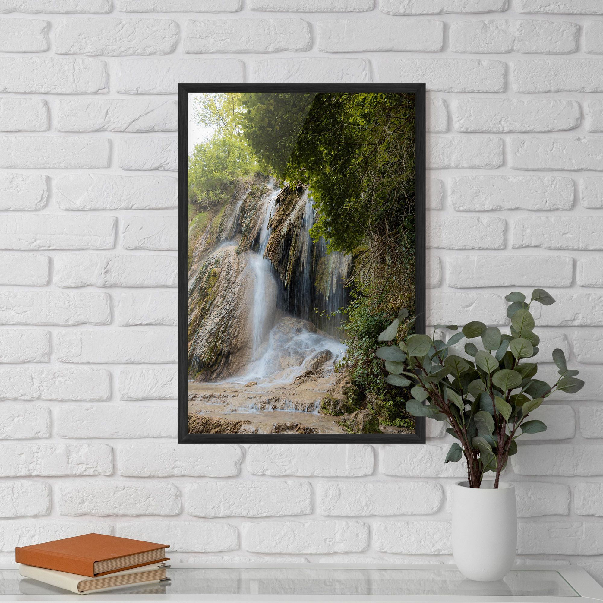 Forest Waterfall View mockup 5
