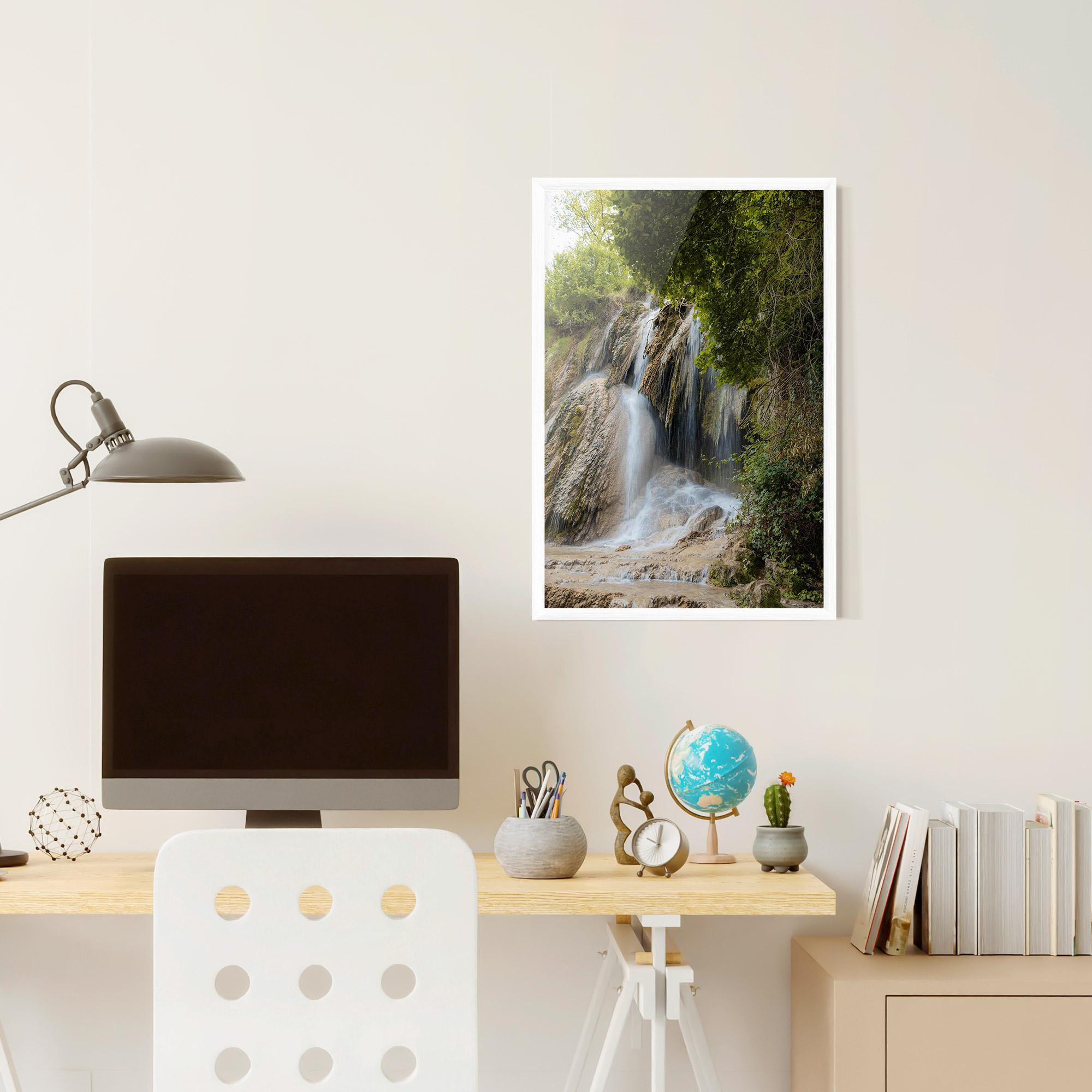 Gerahmte Poster Forest Waterfall View mockup 6