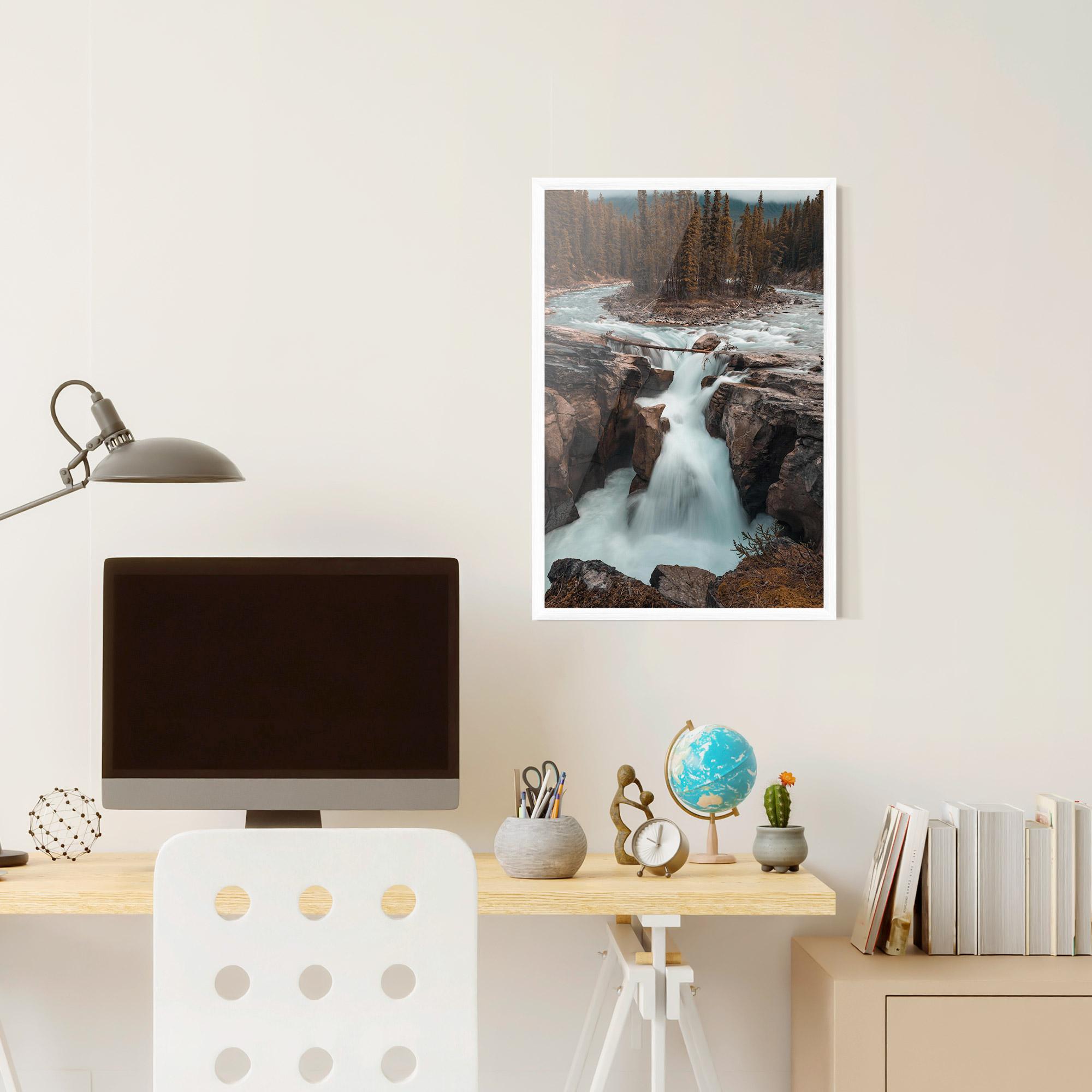 Gerahmte Poster Orange Trees Waterfall mockup 6